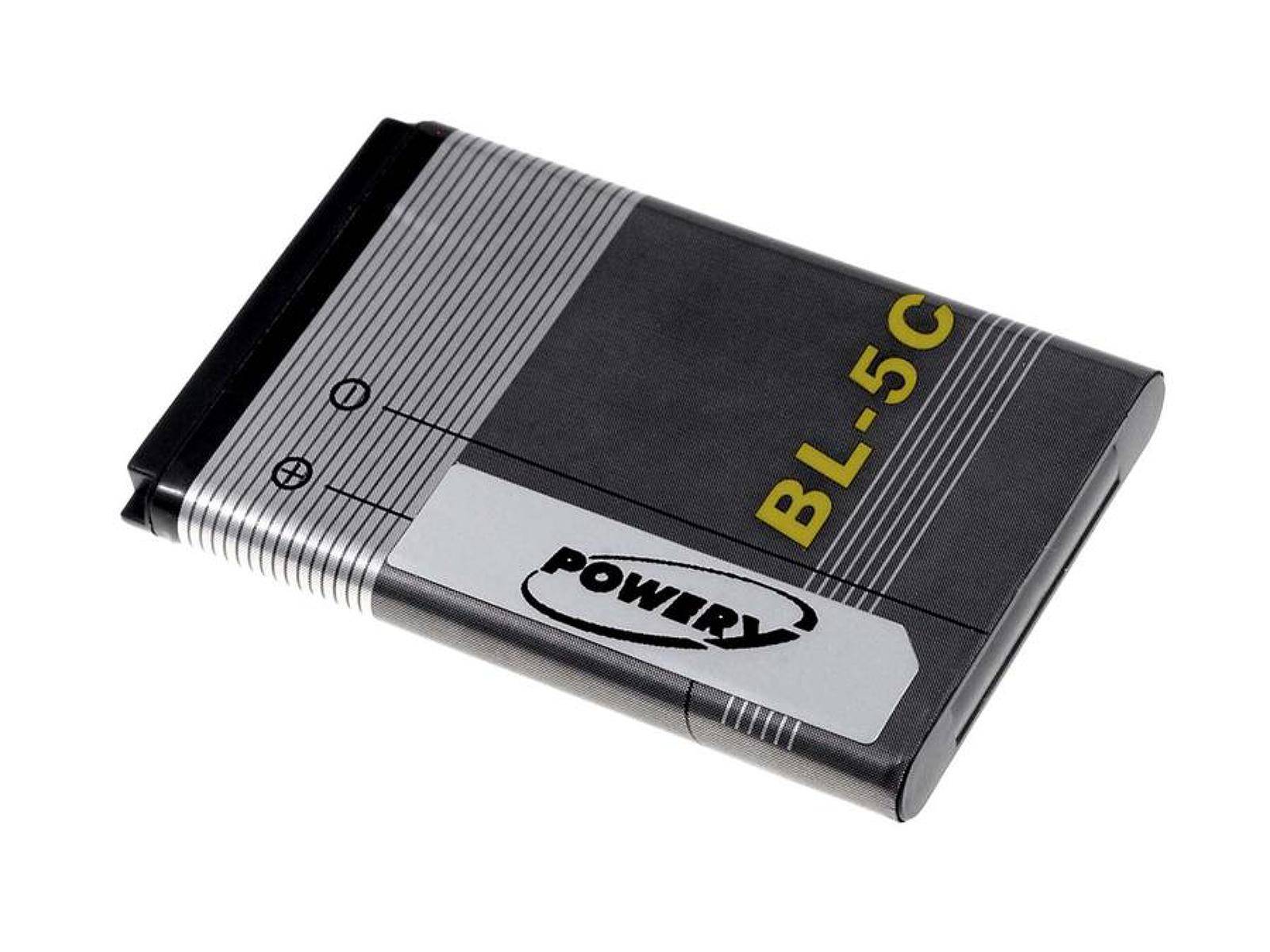 Powery Akku für Nokia Typ BL-5CA, 3,7V, Li-Ion