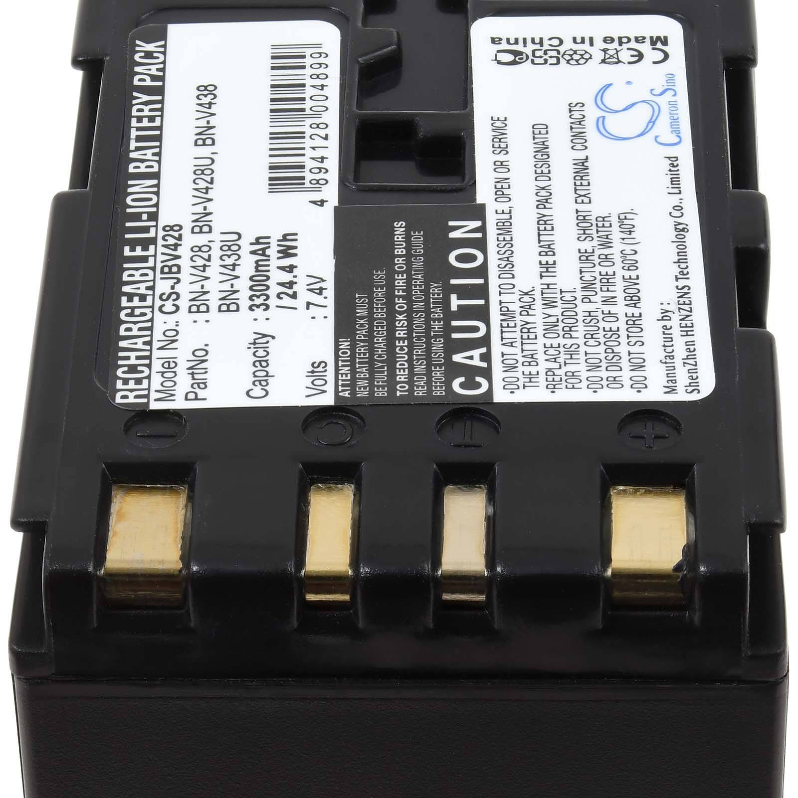 Powery Akku für JVC GR-DVL510 3300mAh, 7,2V, Li-Ion