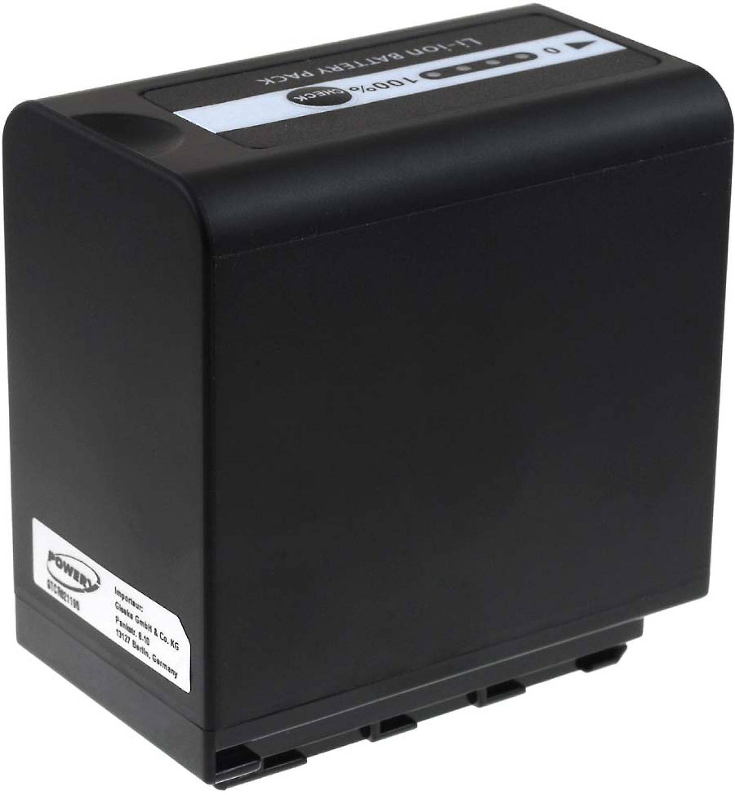 Powery Akku kompatibel mit Panasonic Typ AG-VBR89G, 7,4V, Li-Ion