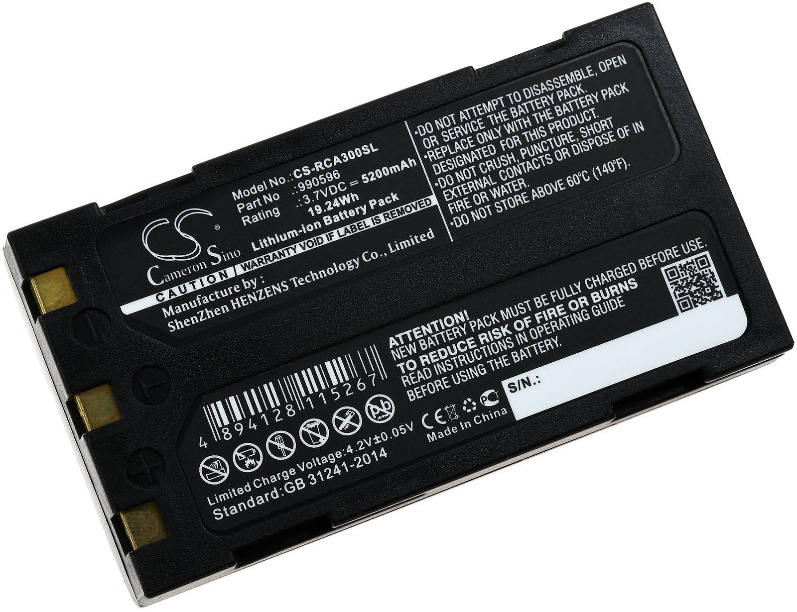 Powery Akku für Ridgid Typ 990596, 3,7V, Li-Ion
