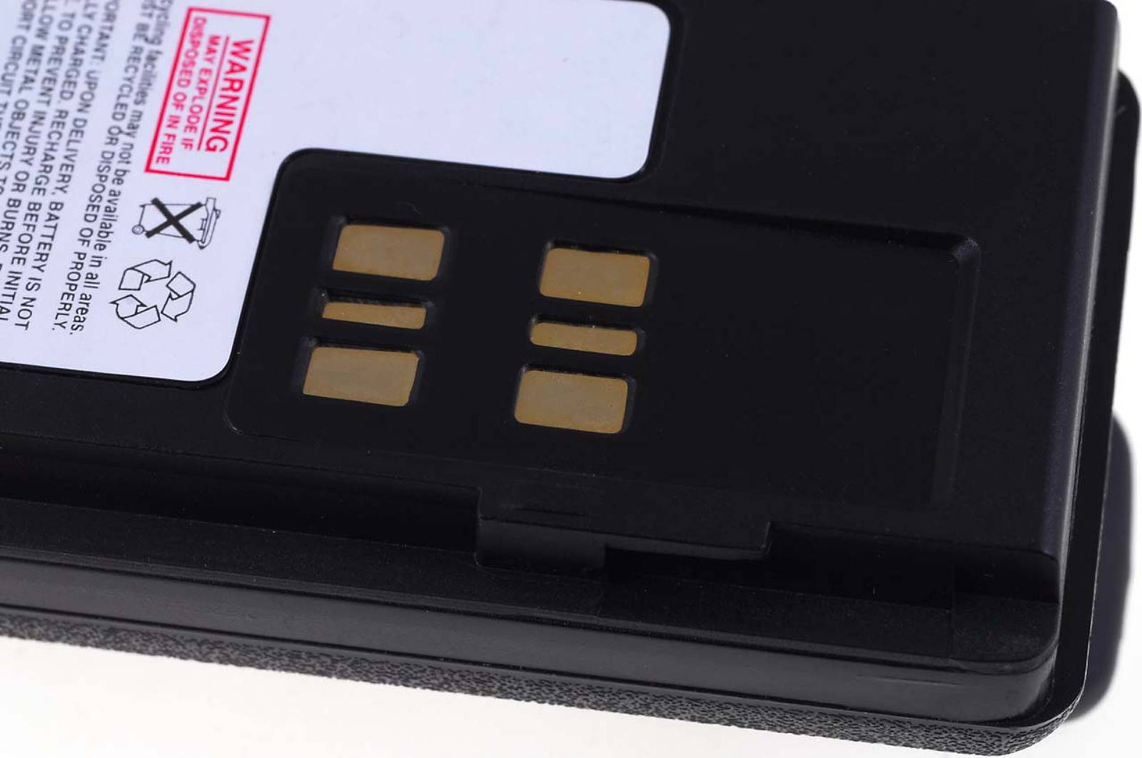 Powery Akku für Motorola DP4800 DP4801 Funkgerät mit USB-C-Anschluss, 7,4V, Li-Ion