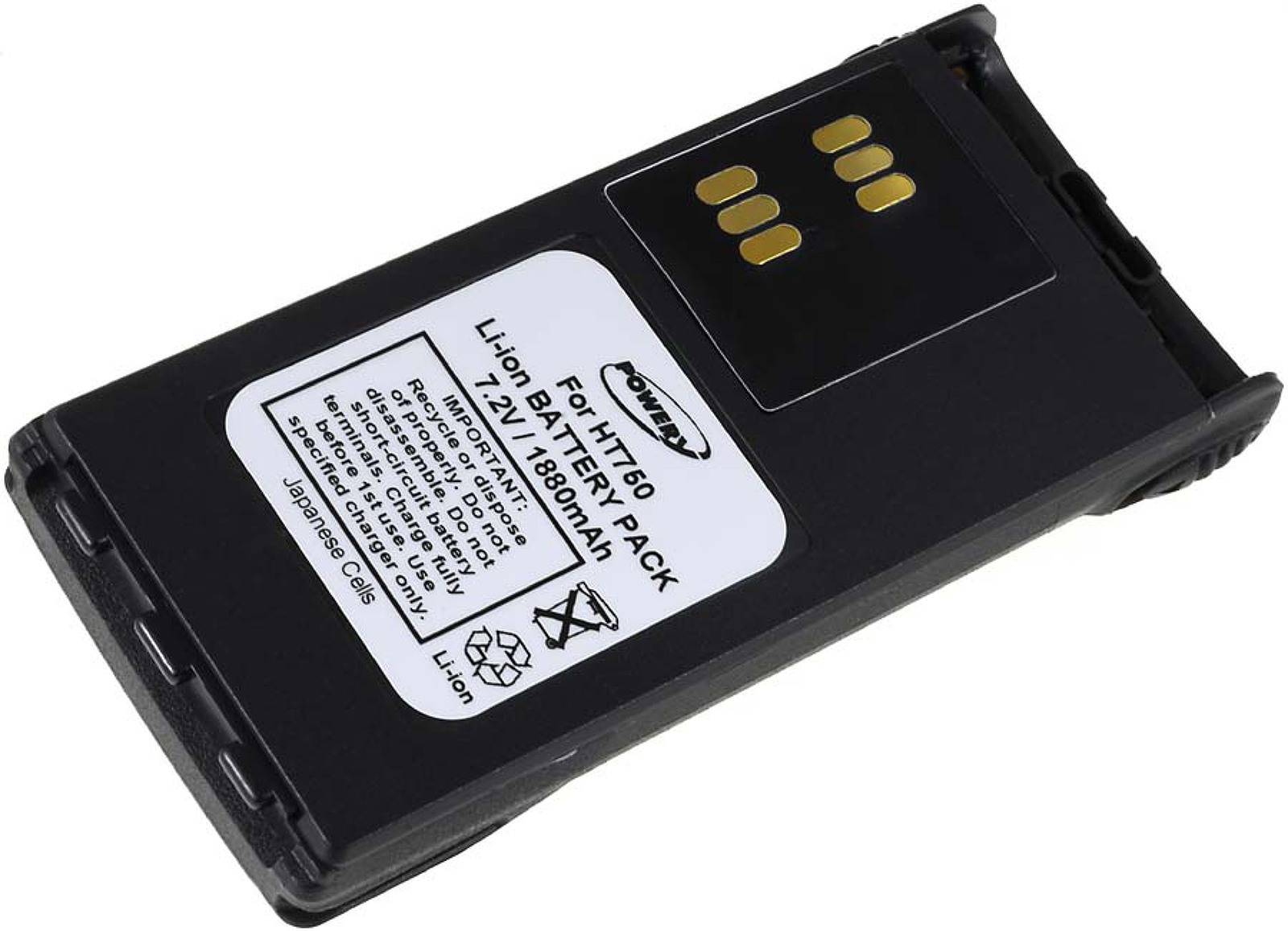 Powery Akku für Motorola GP340 1880mAh, 7,4V, Li-Ion