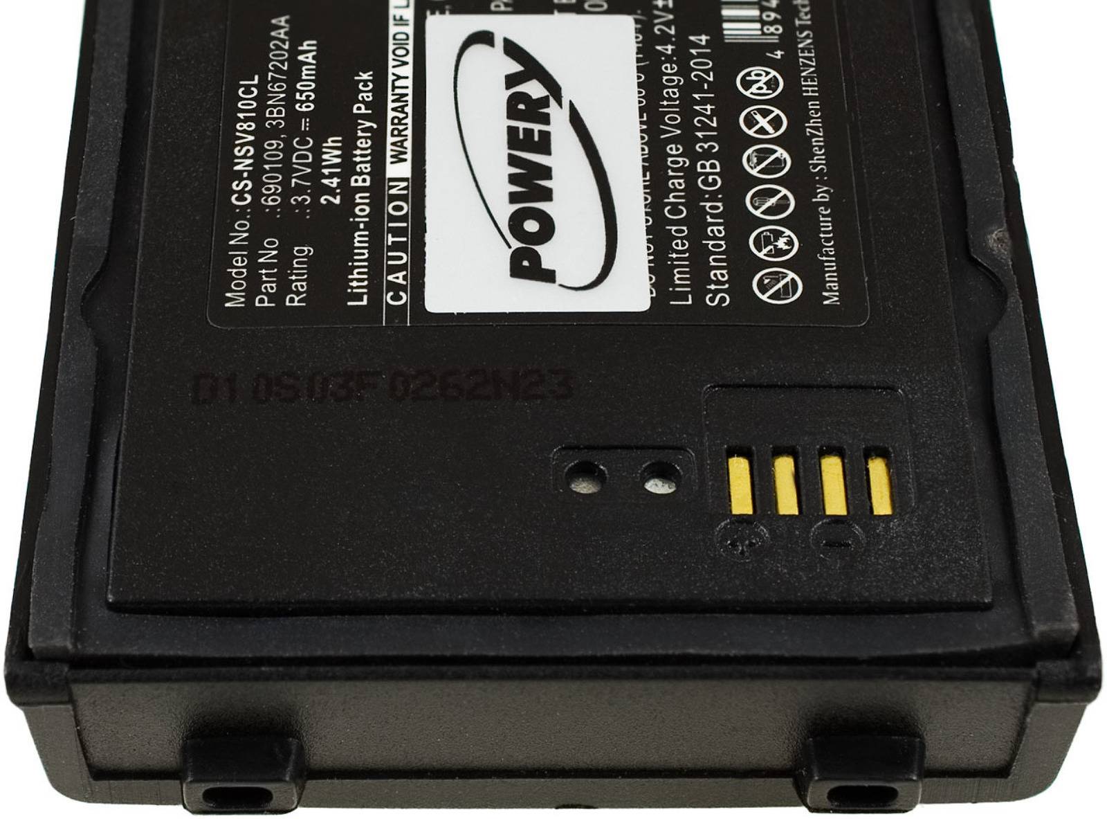 Powery Akku für Schnurlos-Telefon Alcatel Lucent 500 DECT, 3,7V, Li-Ion