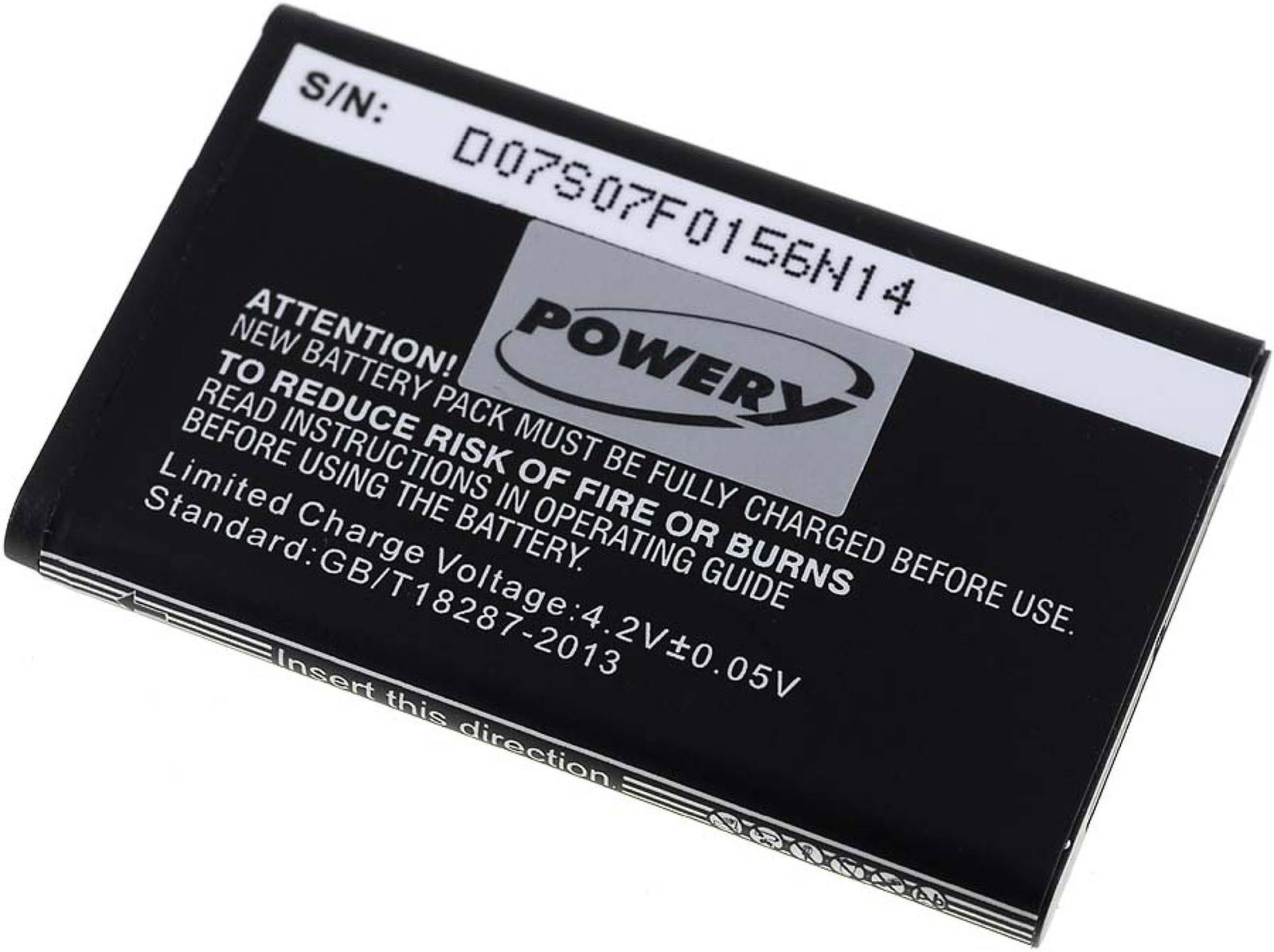 Powery Akku für Alcatel Typ RTR001F01, 3,7V, Li-Ion