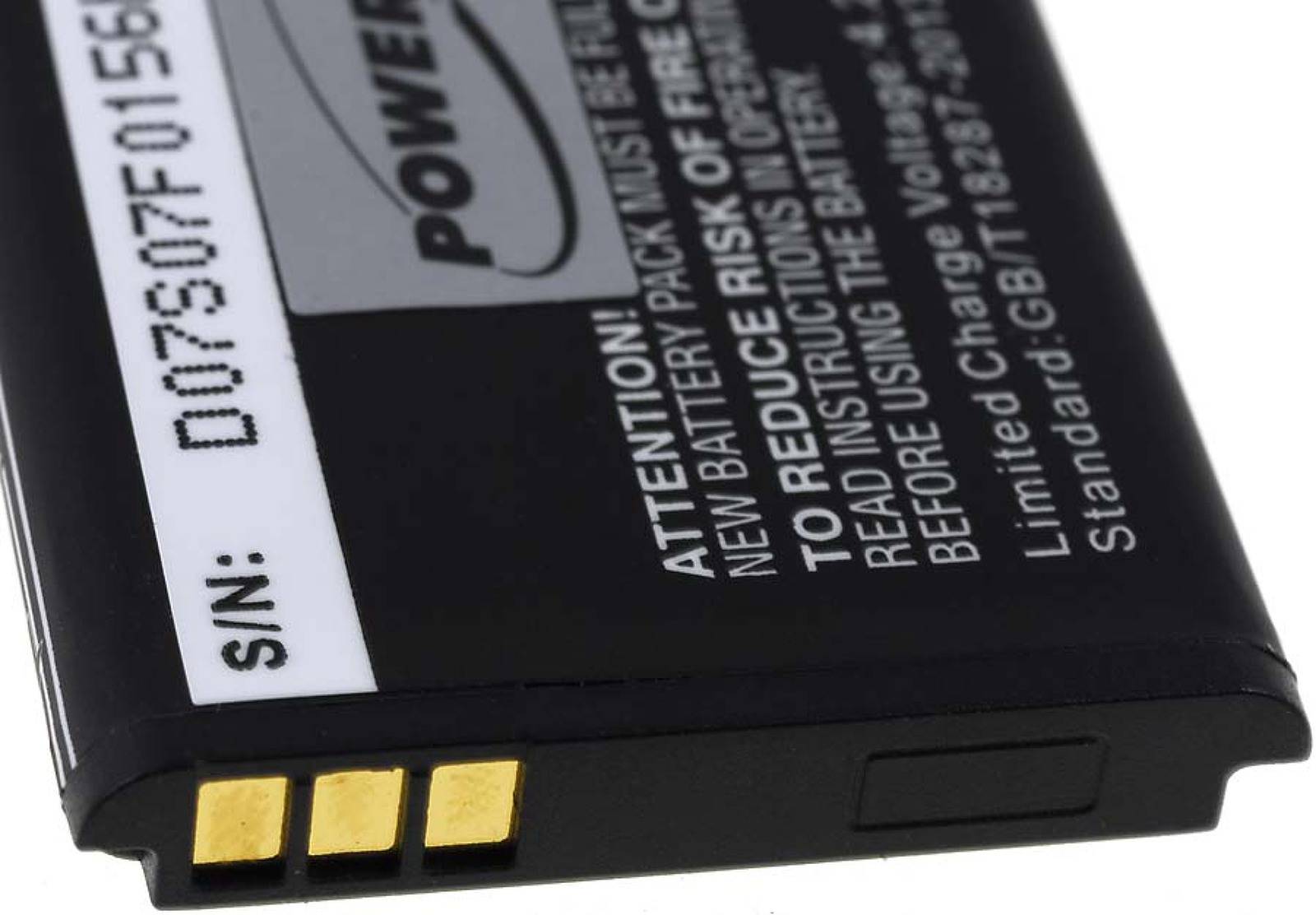 Powery Akku für Doro Primo 401 Handy, 3,7V, Li-Ion