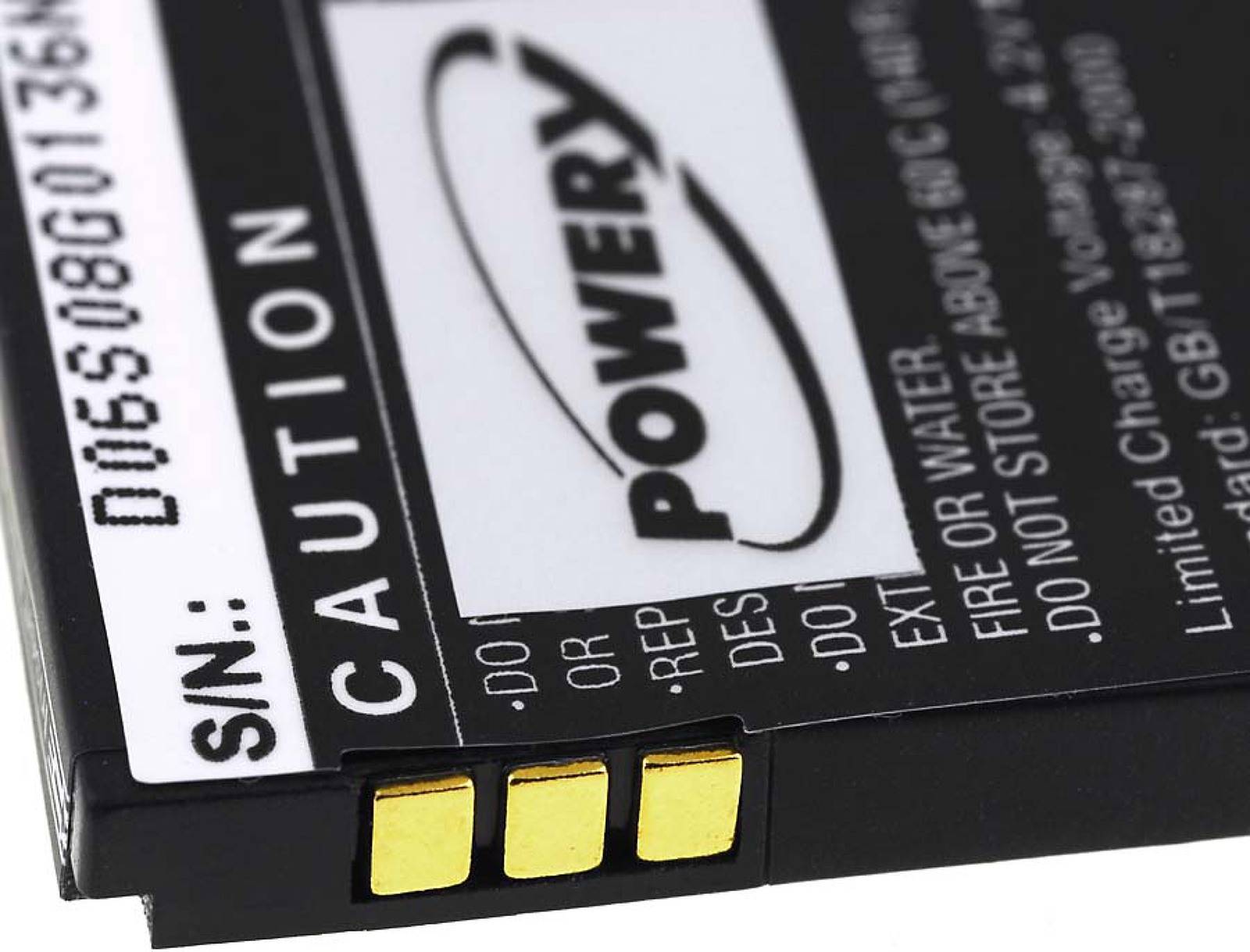 Powery Akku für Fritz!Fon M2 / Typ BAK130506, 3,7V, Li-Ion