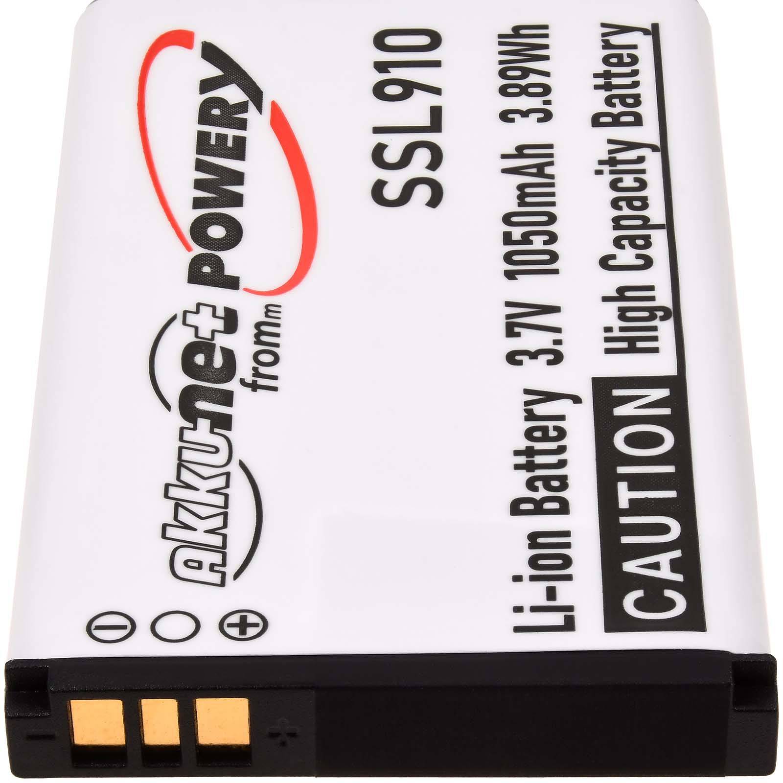 Powery Akku für Siemens gigaset SL910 Serie, 3,7V, Li-Ion