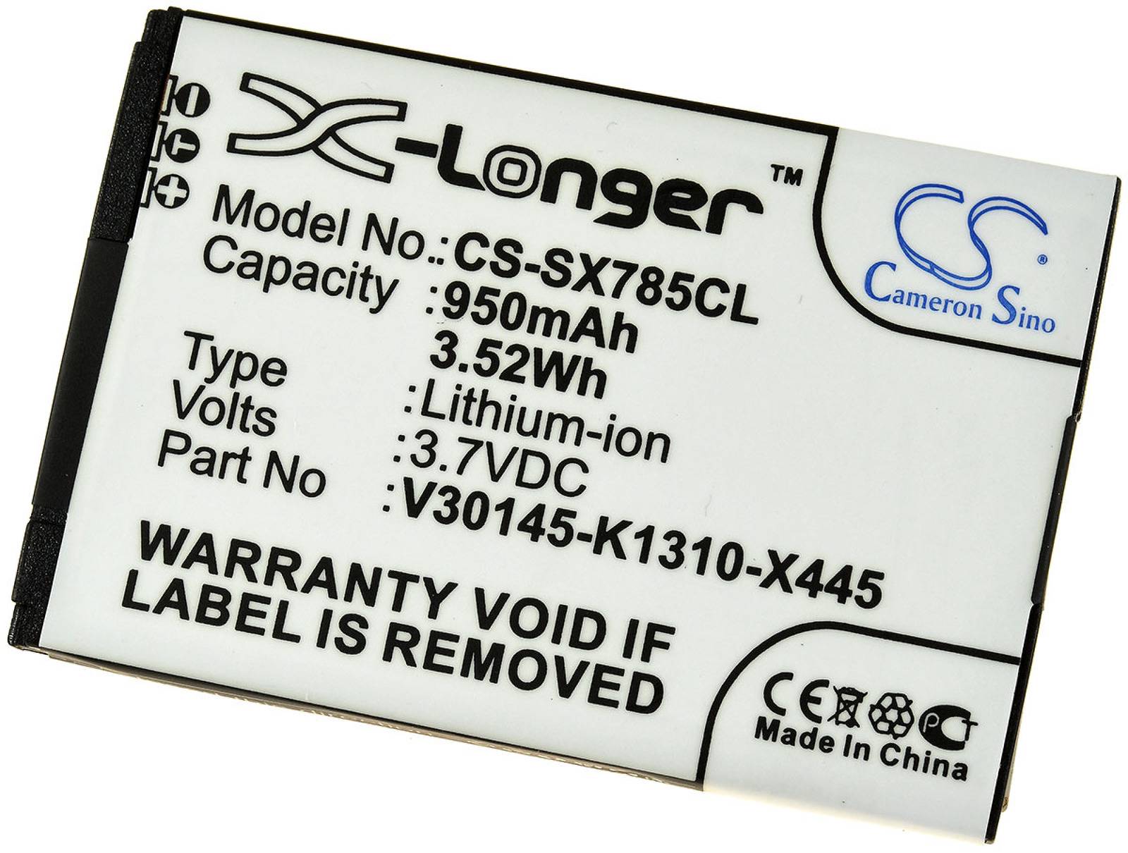 Powery Powerakku für Siemens Gigaset SL78H, 3,7V, Li-Ion