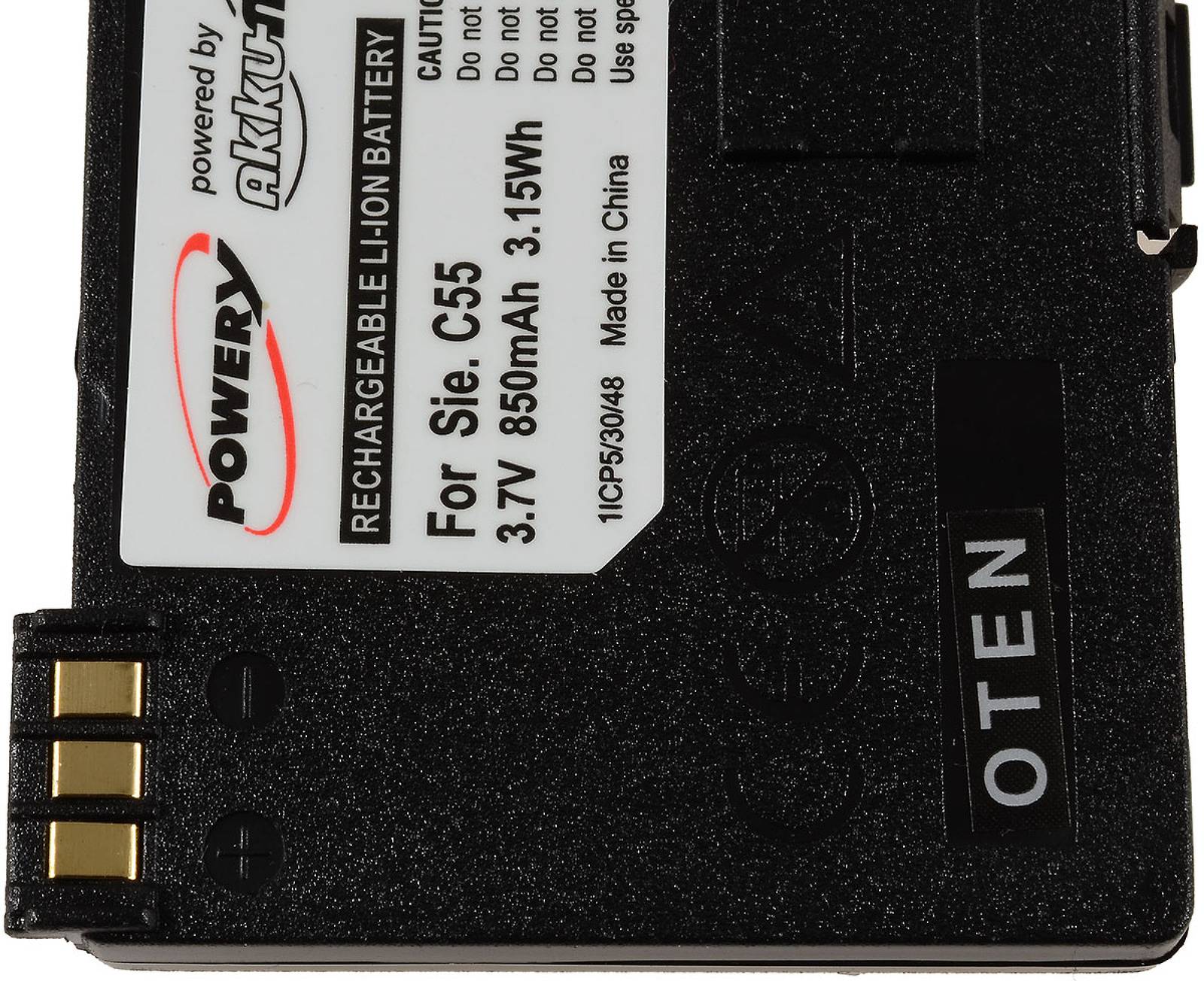 Powery Akku für Siemens Typ V30145-K1310-X250, 3,7V, Li-Ion