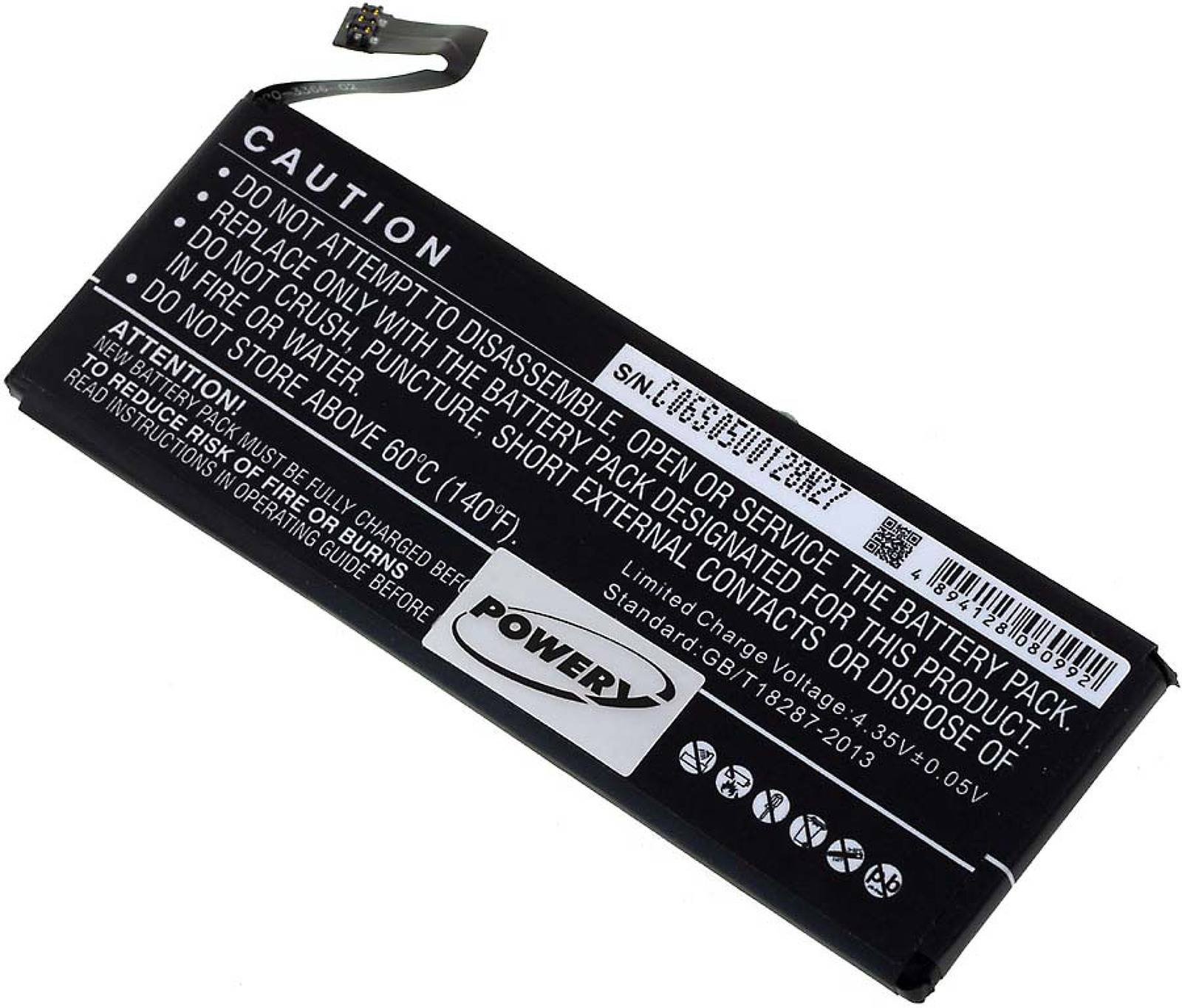 Powery Akku für Apple iPhone 5s / Typ 616-0652, 3,8V, Li-Polymer