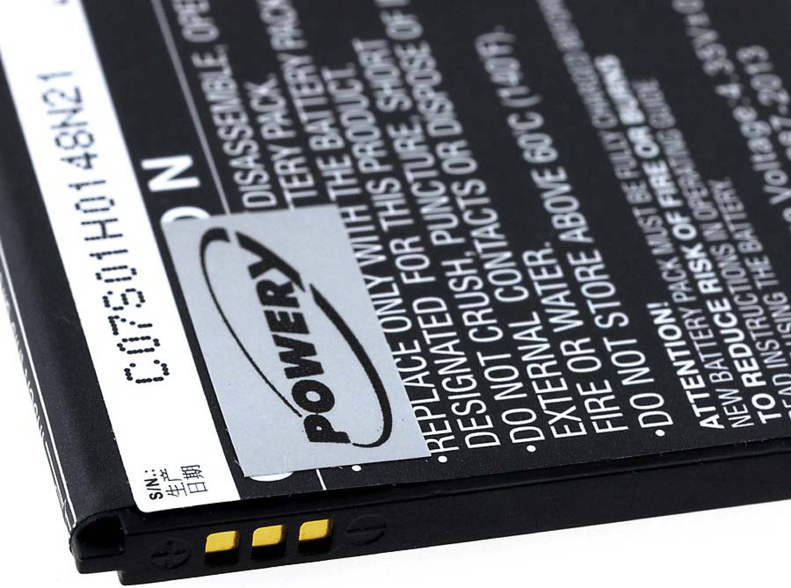 Powery Akku für Hisense U958, 3,8V, Li-Ion