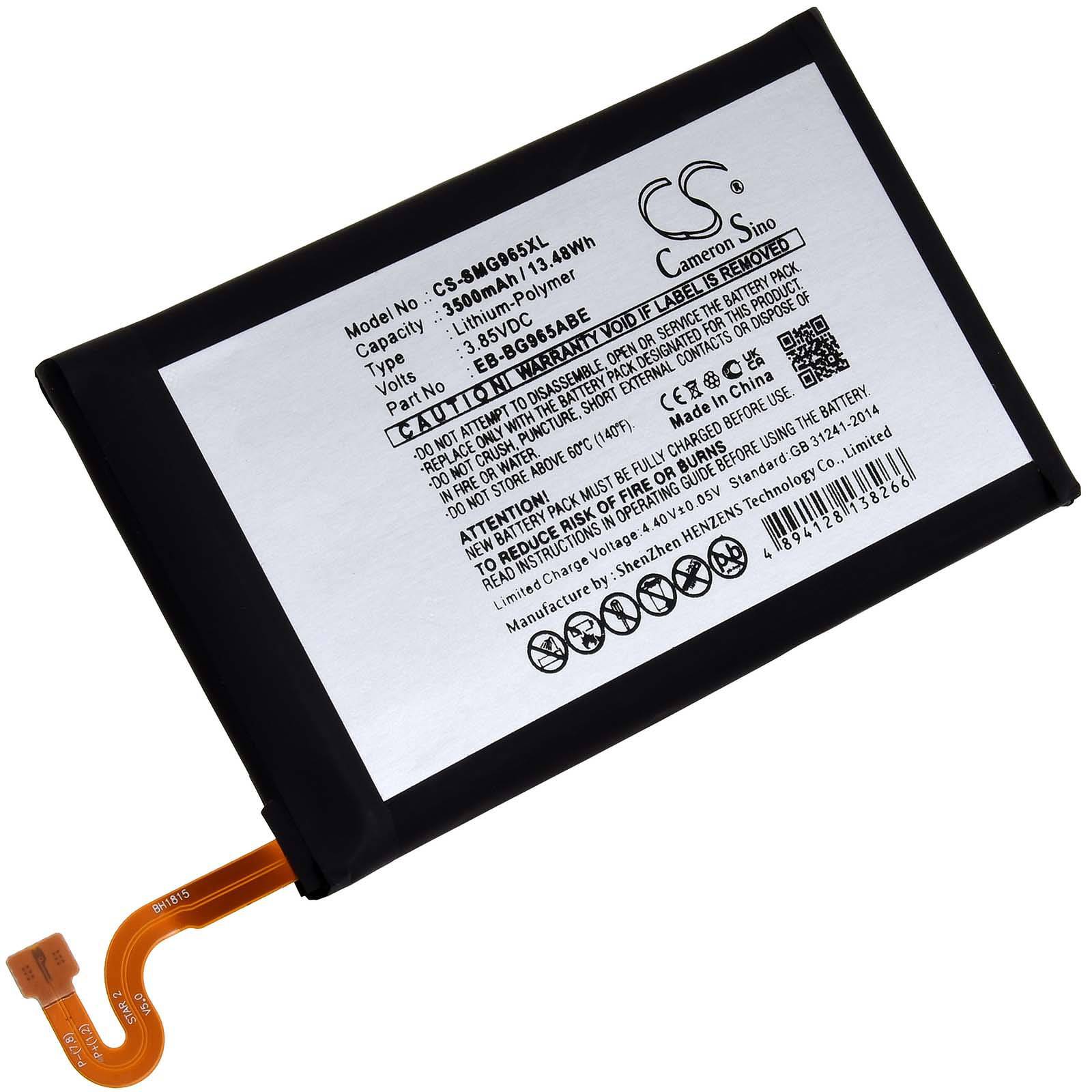 Powery Akku für Smartphone Samsung SM-G965W, 3,85V, Li-Polymer