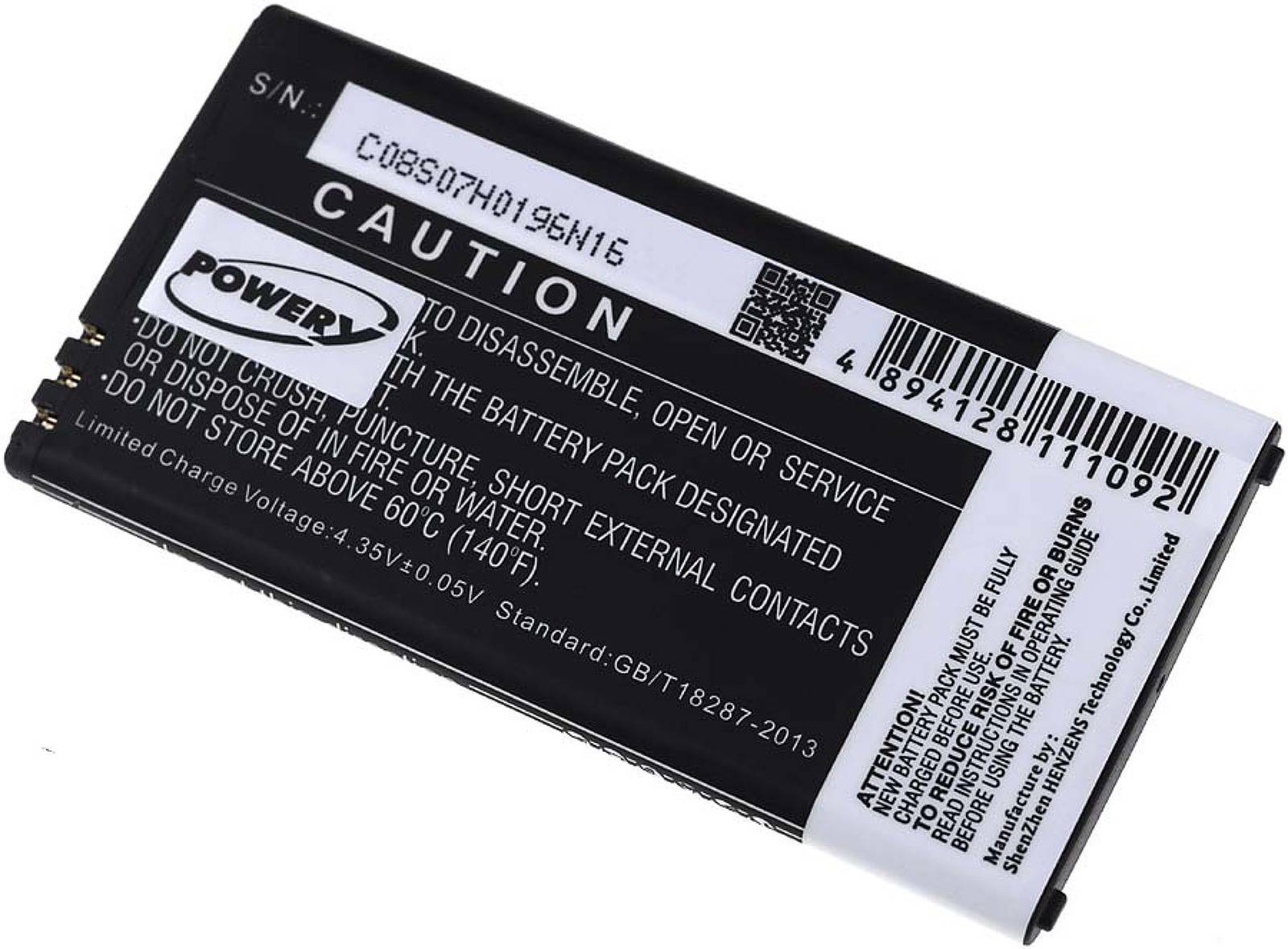 Powery Akku für Nokia Lumia 640 / Typ BV-T5C, 3,8V, Li-Ion