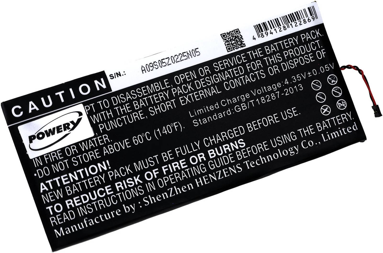 Powery Akku für Smartphone Motorola Moto G4 / Typ SNN5966A, 3,8V, Li-Polymer