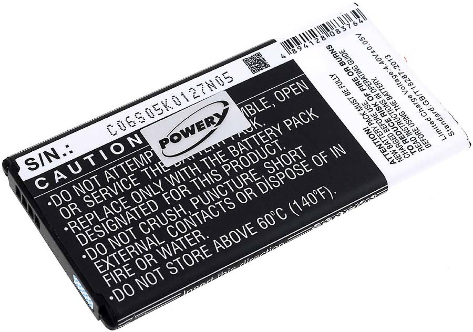 Powery Akku für Samsung Typ EB-BG900BBE mit NFC-Chip, 3,85V, Li-Ion