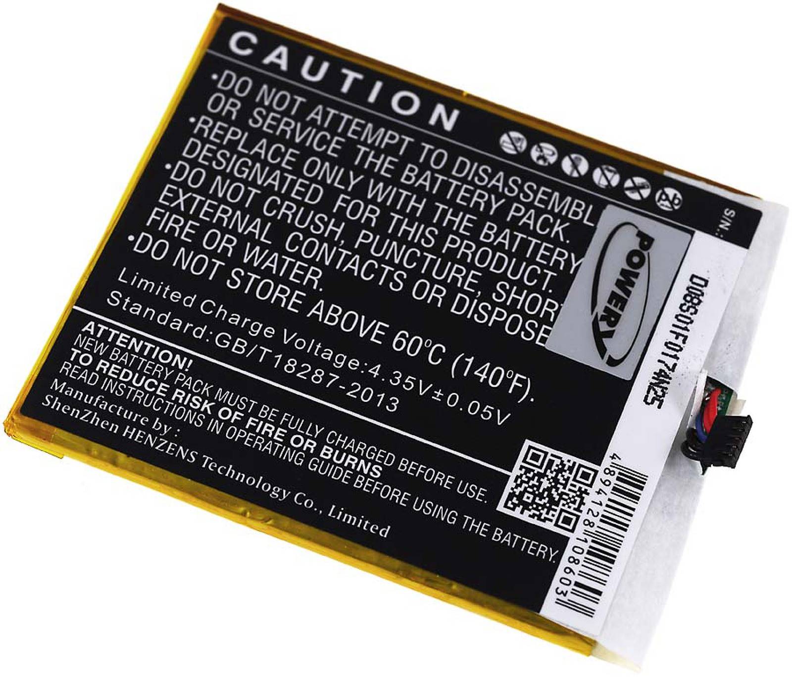 Powery Akku für Medion X5001, 3,8V, Li-Polymer