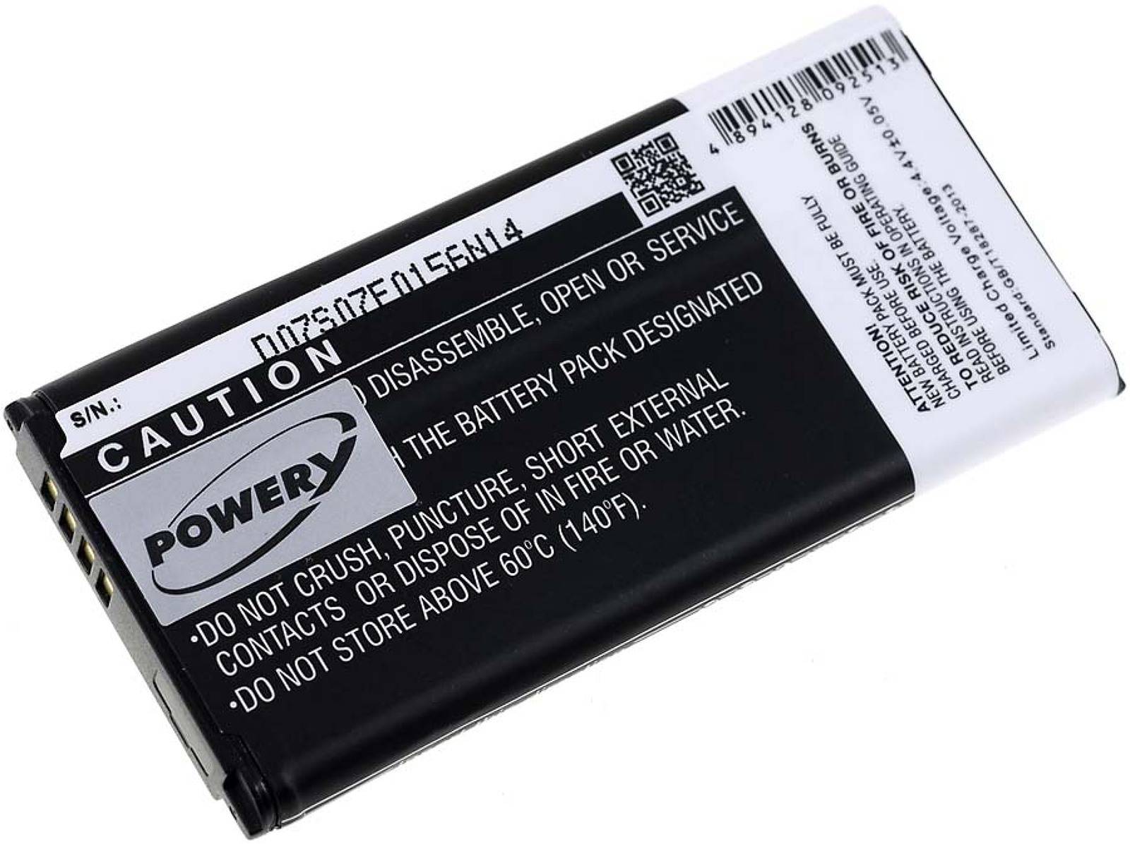 Powery Akku für Samsung Galaxy S5 Mini / SM-G800 Serie / Typ EG-BG800BBE, 3,8V, Li-Ion
