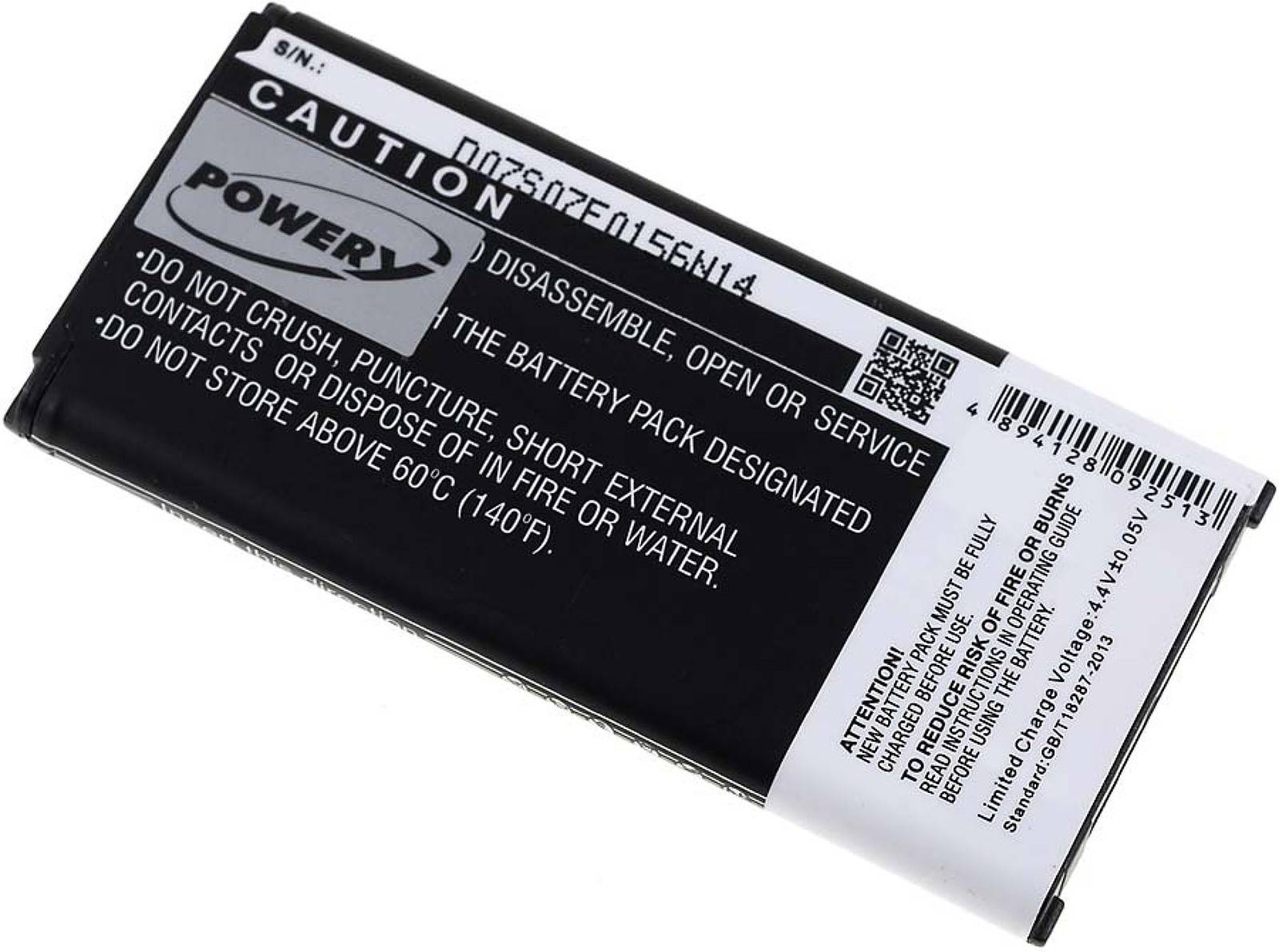 Powery Akku für Samsung Galaxy S5 Mini / SM-G800 Serie / Typ EG-BG800BBE, 3,8V, Li-Ion