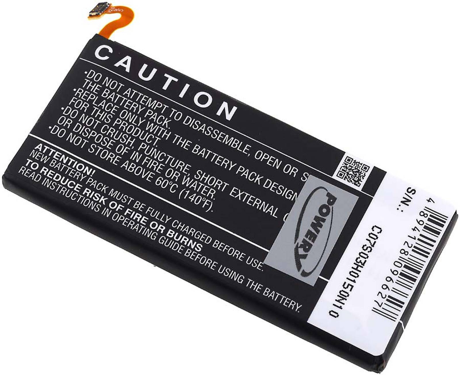 Powery Akku für Samsung Galaxy A3, 3,8V, Li-Polymer