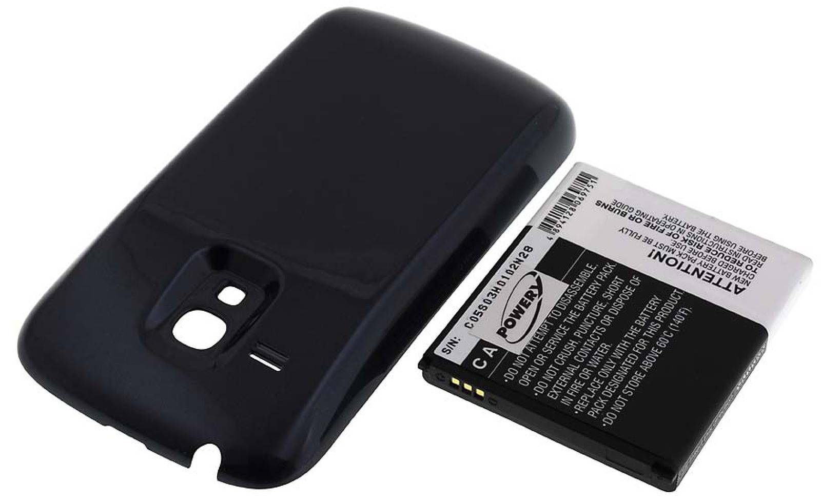 Powery Akku für Samsung Galaxy S3 mini/ GT-I8190 / Typ EB-FIM7FLU 3000mAh, 3,8V, Li-Ion