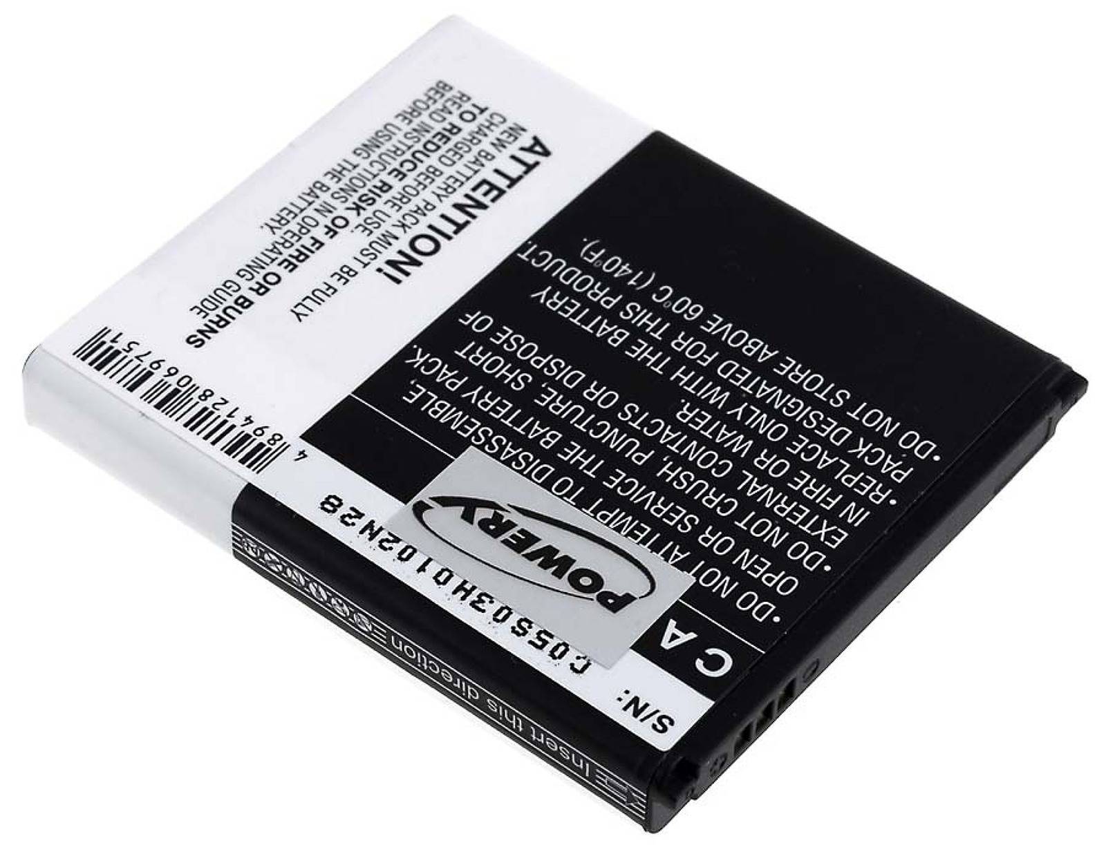 Powery Akku für Samsung Galaxy S3 mini/ GT-I8190 / Typ EB-FIM7FLU 3000mAh, 3,8V, Li-Ion