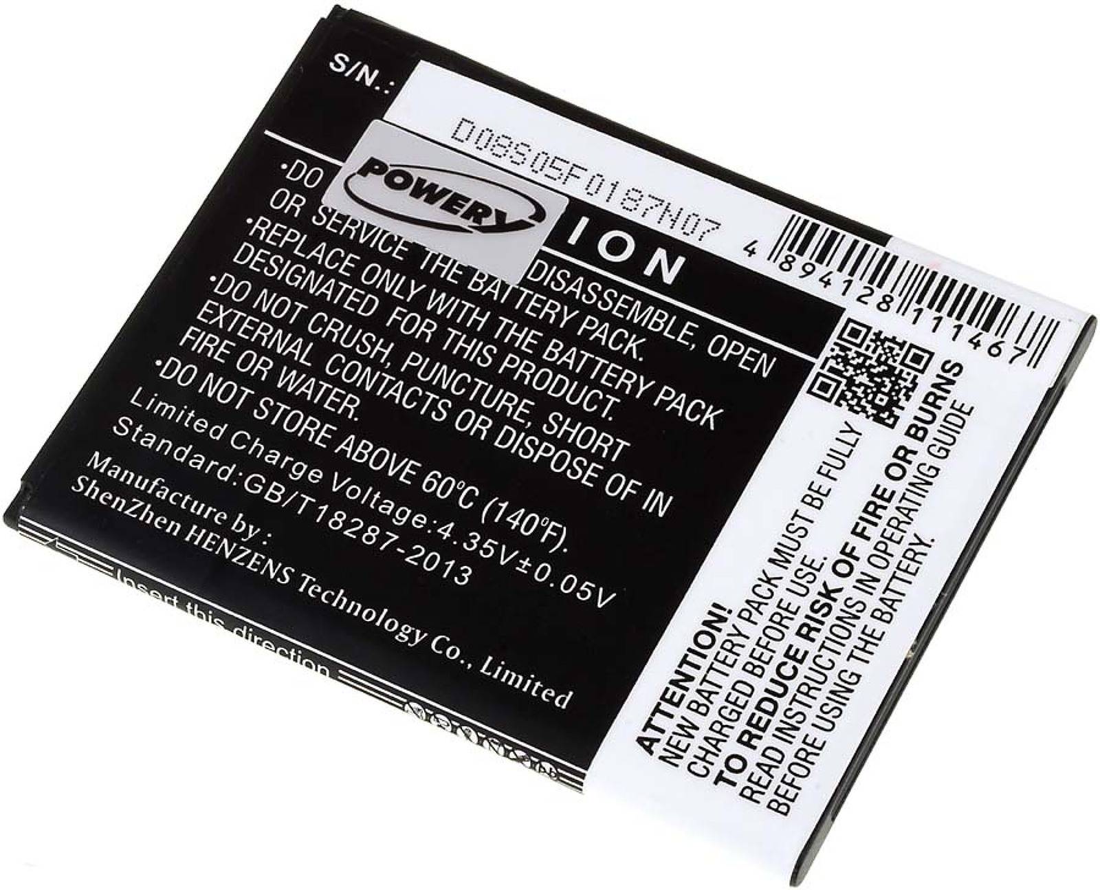 Powery Akku für Wiko Pulp 3G, 3,8V, Li-Polymer