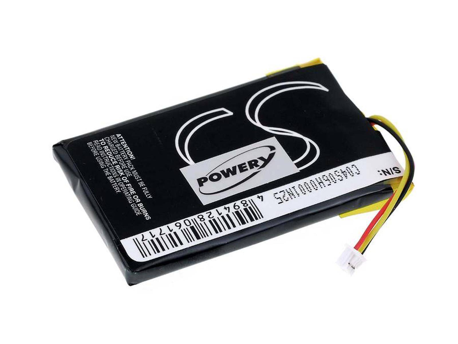 Powery Akku für GPS Falk F12, 3,7V, Li-Polymer