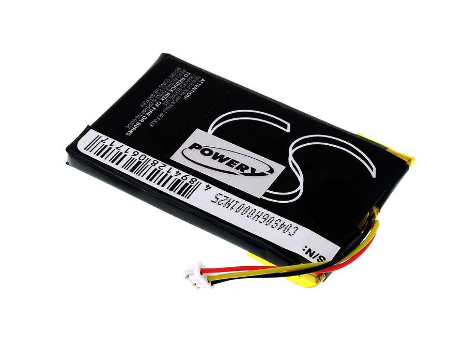 Powery Akku für GPS Falk F12, 3,7V, Li-Polymer