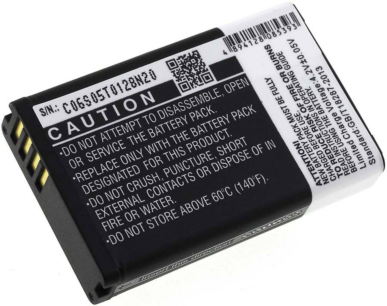 Powery Akku für Garmin VIRB Elite, 3,7V, Li-Ion