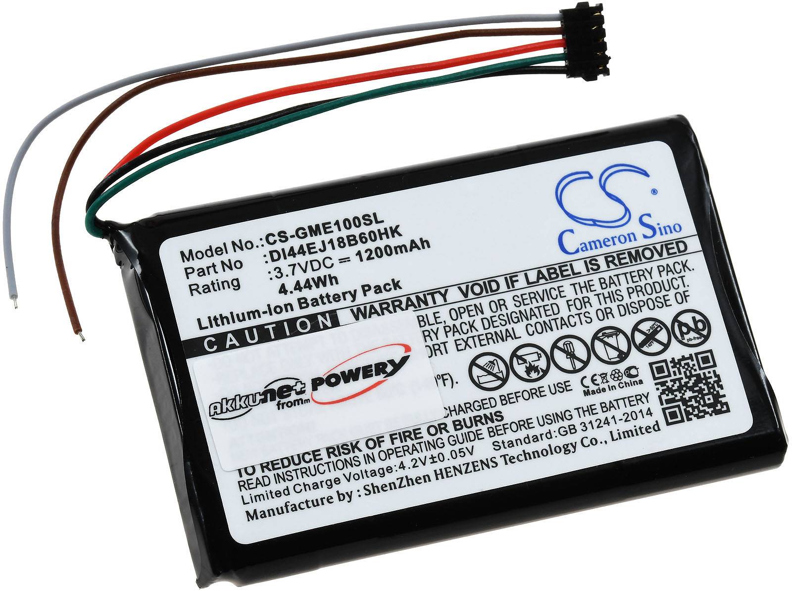 Powery Akku für Garmin Edge 1000 / Typ DI44EJ18B60HK, 3,7V, Li-Ion