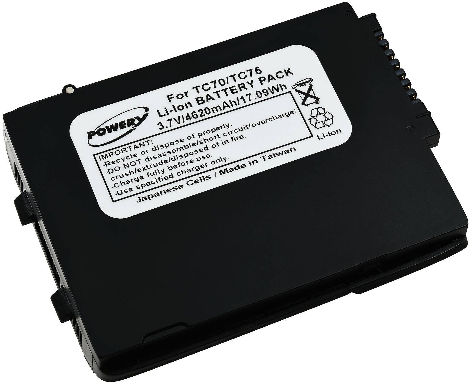 Powery Akku für Touch-Computer Zebra TC70, 3,7V, Li-Polymer