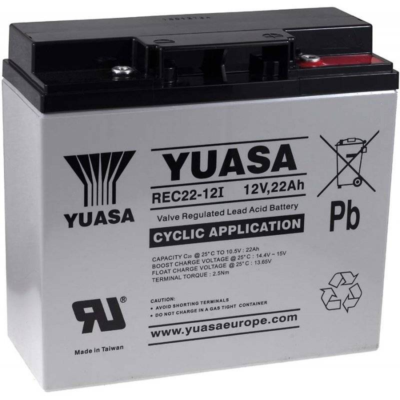 YUASA Bleiakku für Elektrorollstuhl Invavare Lynx SX-3, 12V, Lead-Acid