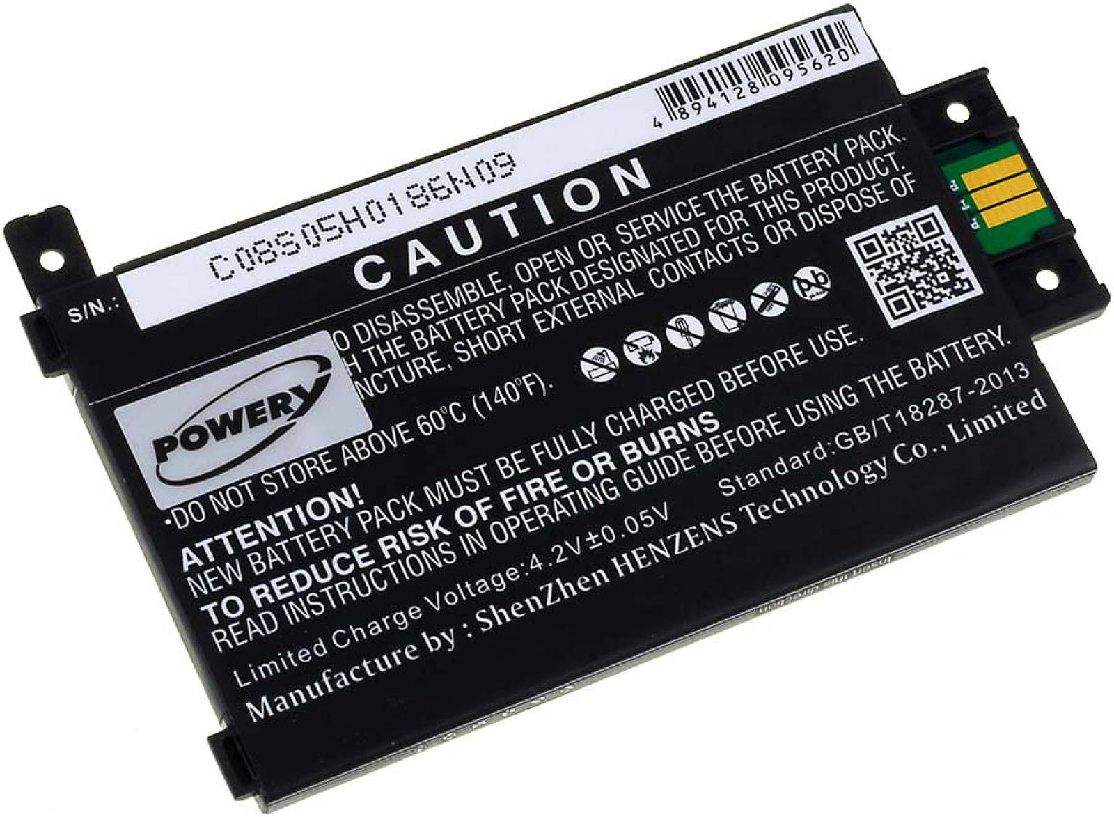 Powery Akku für Kindle Paperwhite 2013, nur Typ 58-000049, 3,7V, Li-Ion