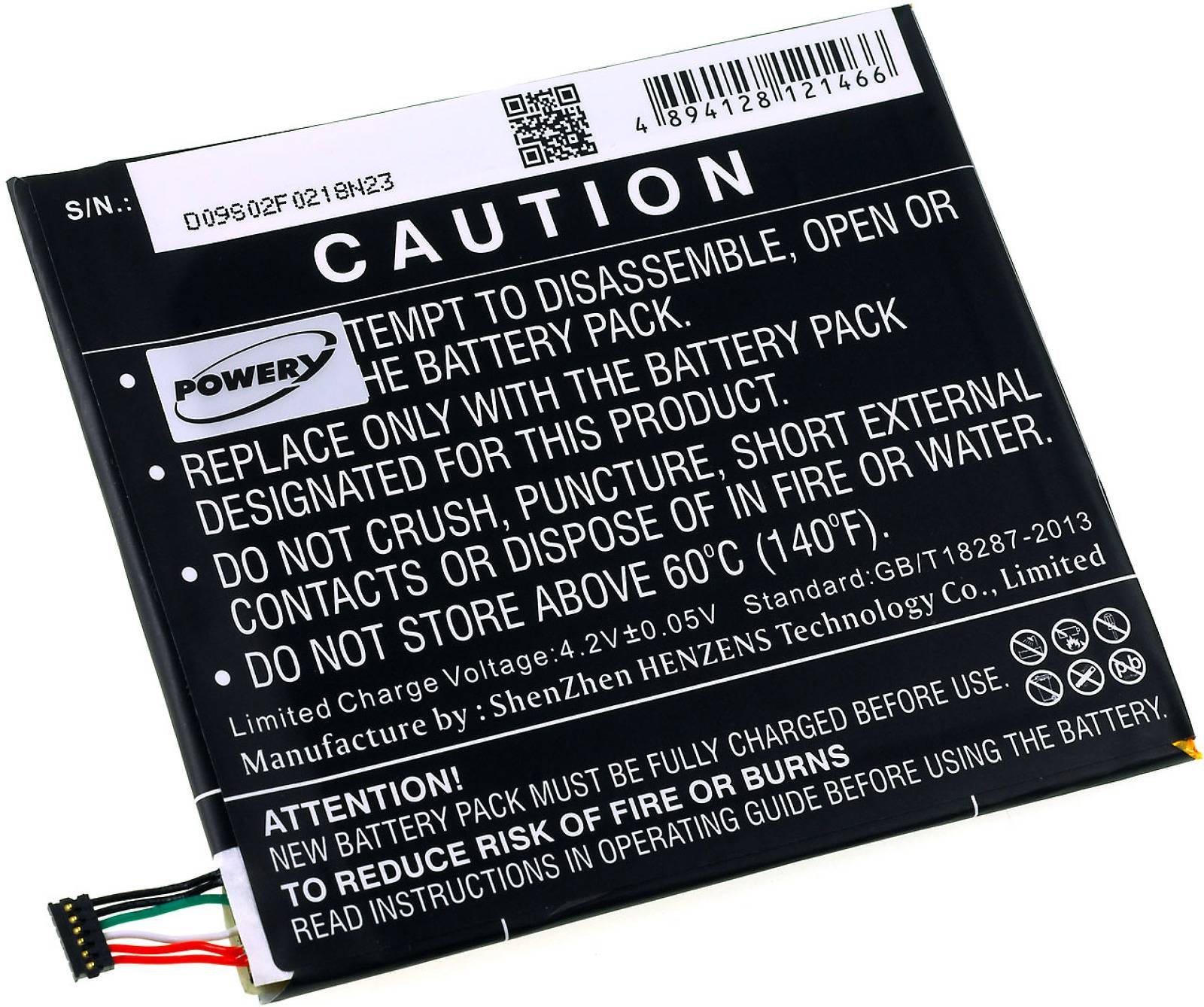 Powery Akku für E-Book Reader Amazon Kindle Fire 7 5. Generation, 3,7V, Li-Polymer