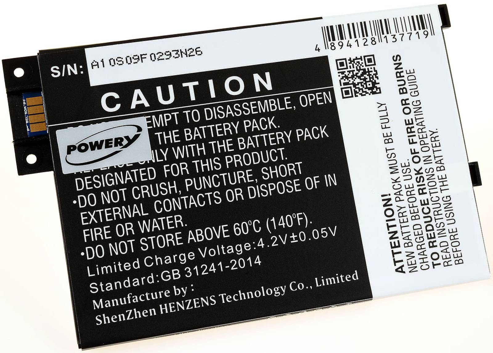 Powery Powerakku für Amazon Kindle III, 3,7V, Li-Polymer