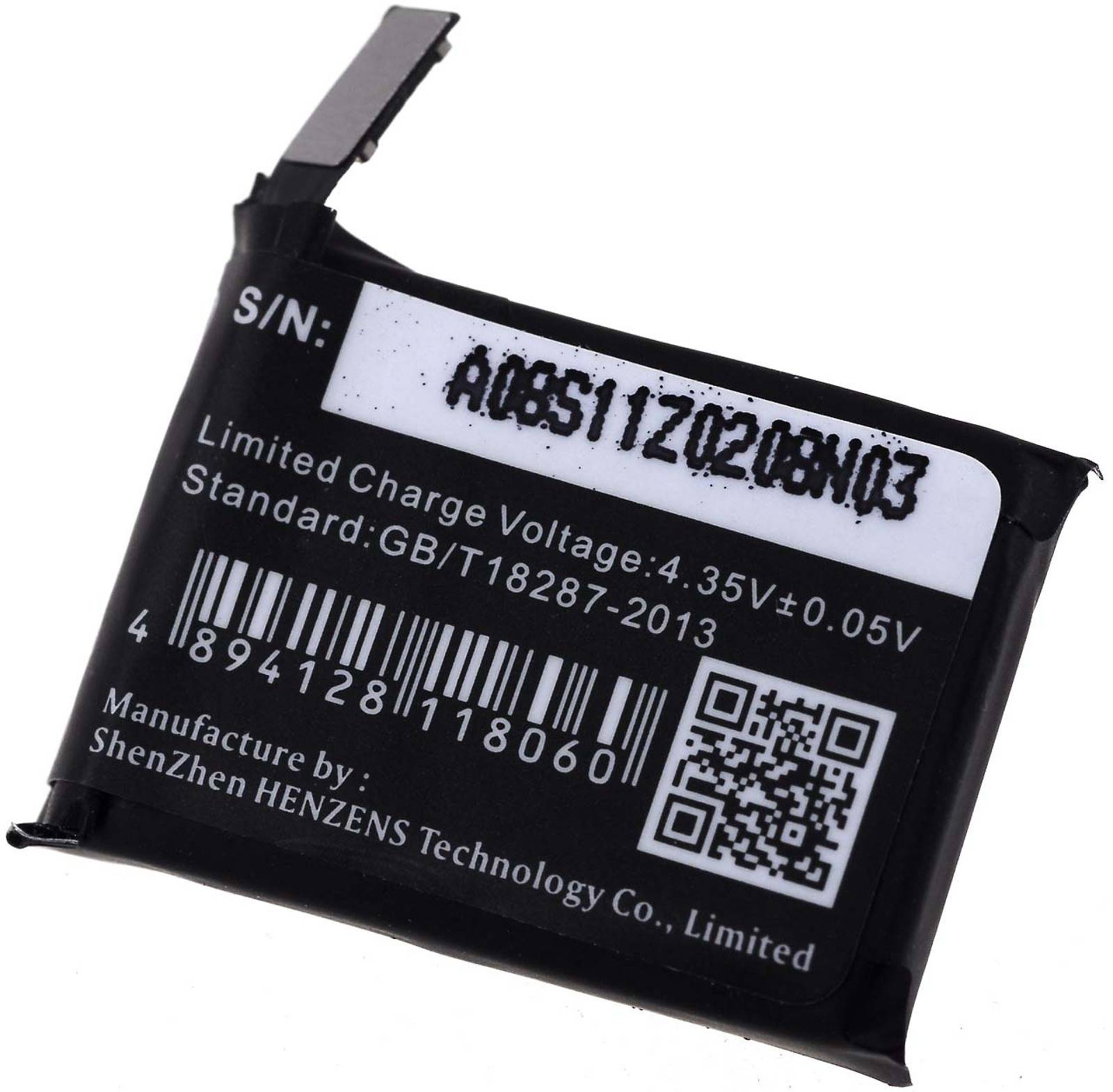 Powery Akku für Smartwatch Apple Watch A1554, 3,8V, Li-Polymer