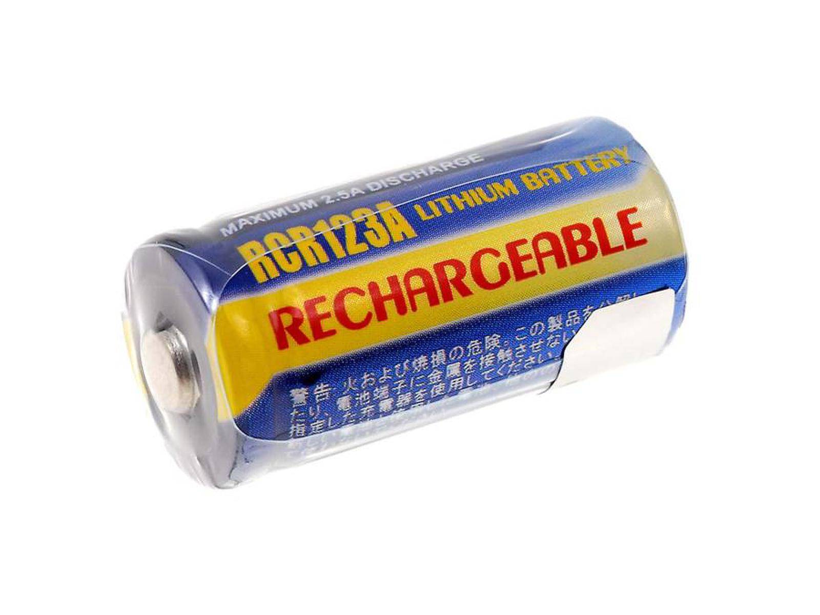Powery Akku für CR123A 500mAh, 3,0V, Li-Fe