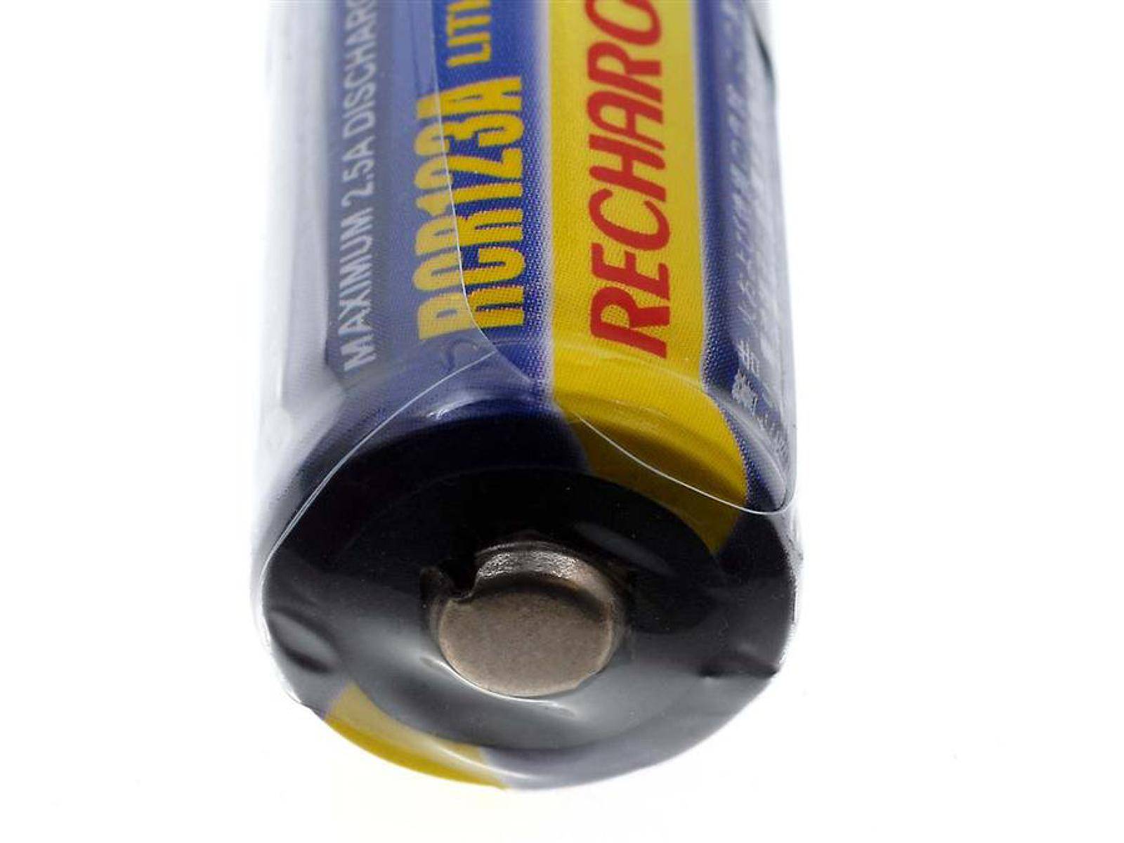 Powery Akku für CR123A 500mAh, 3,0V, Li-Fe