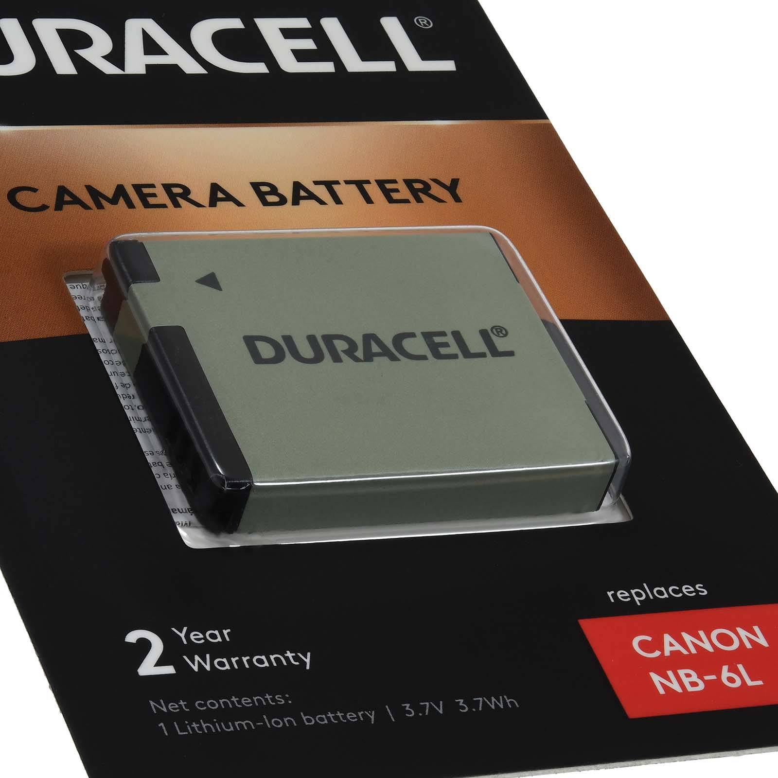 Duracell Akku für Canon IXUS 105, 3,7V, Li-Ion