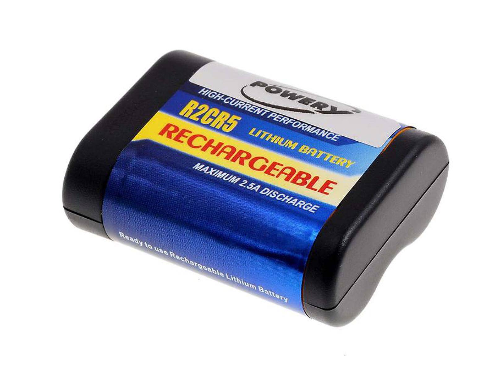 Powery Akku für Maxell Typ 2CR5, 6V, Li-Fe