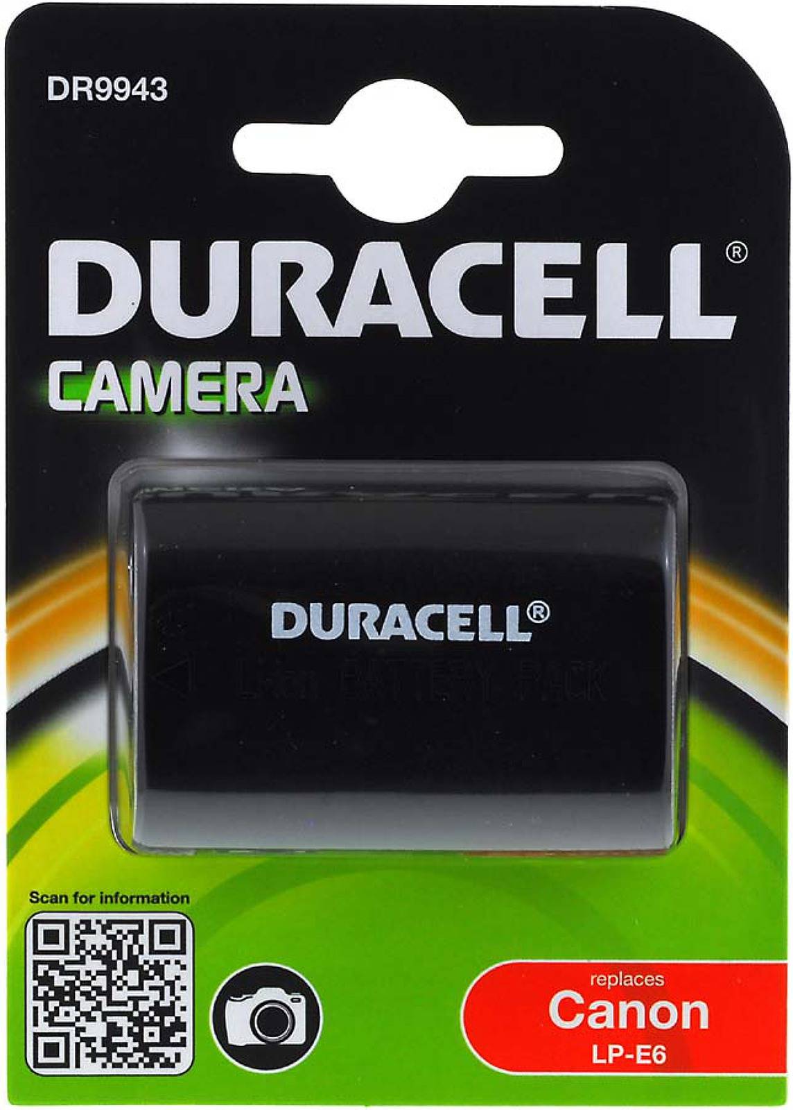Duracell Akku DR9943 für Canon Typ LP-E6, 7,4V, Li-Ion