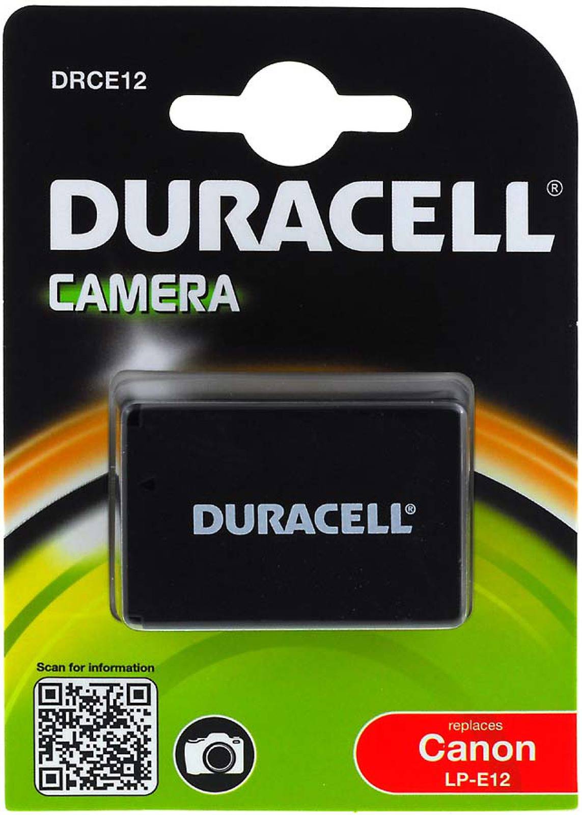 Duracell Akku für Canon Typ LP-E12, 7,2V, Li-Ion