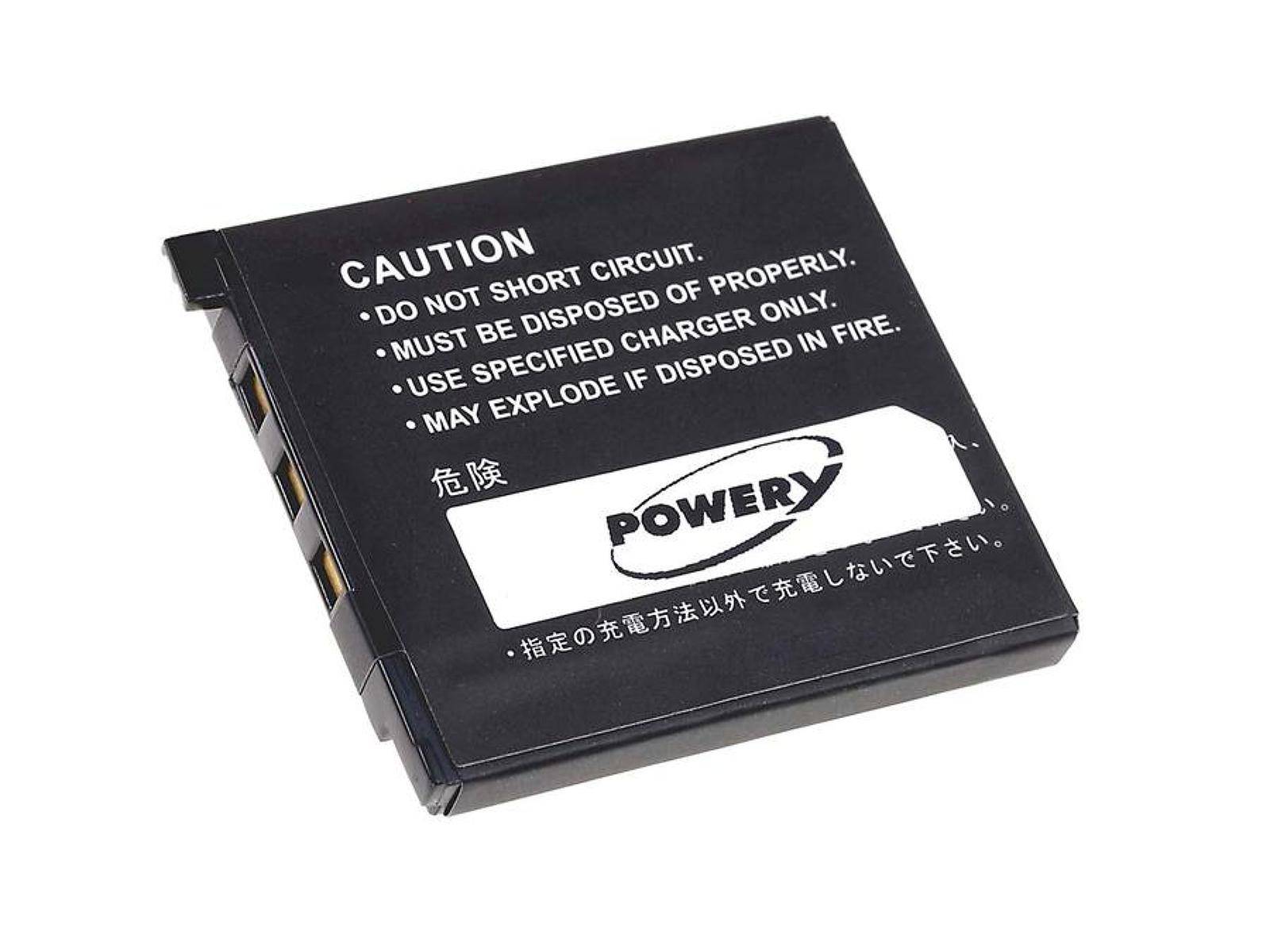 Powery Akku für Casio Typ NP-60, 3,7V, Li-Ion
