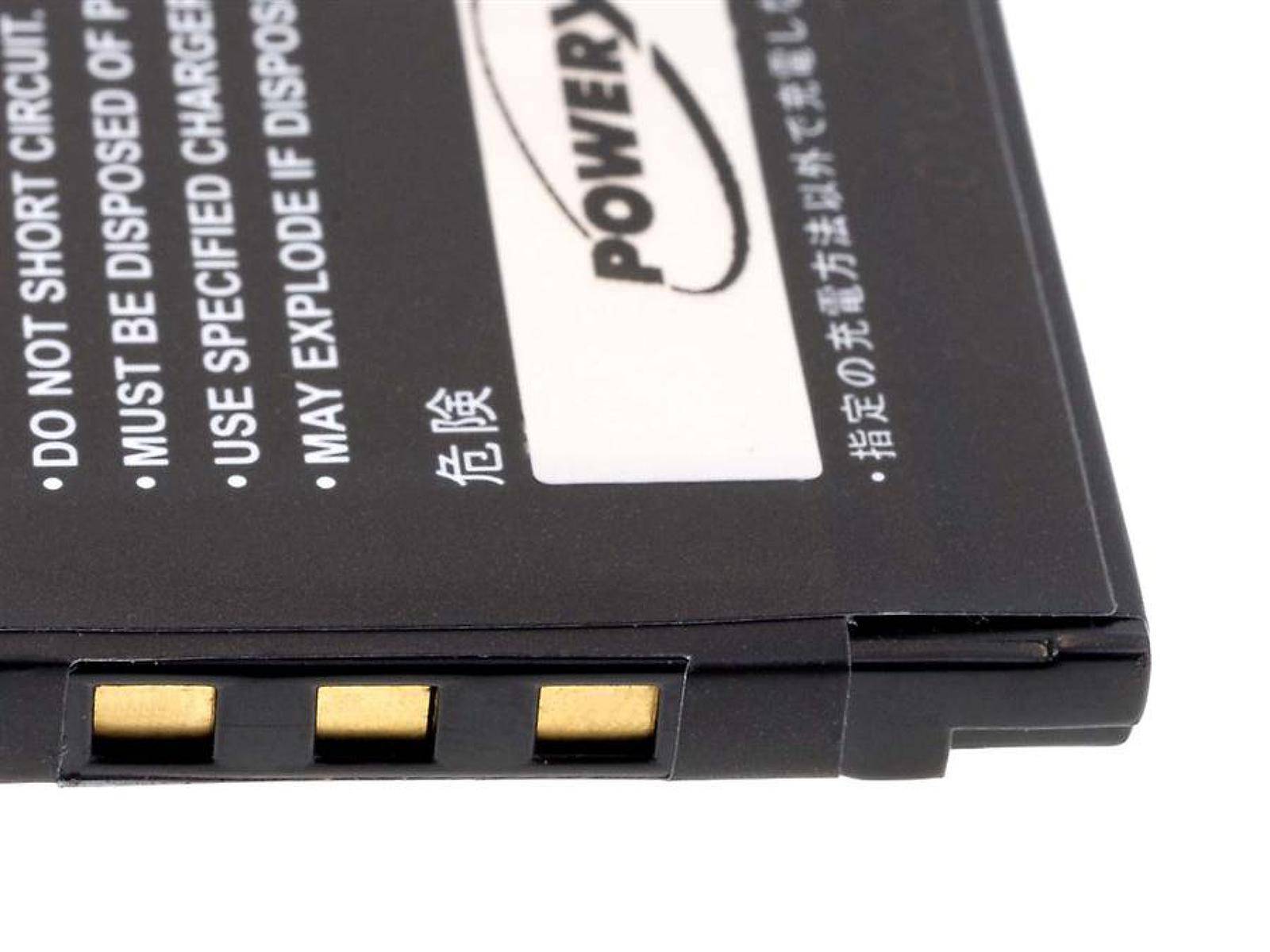 Powery Akku für Casio Typ NP-60, 3,7V, Li-Ion