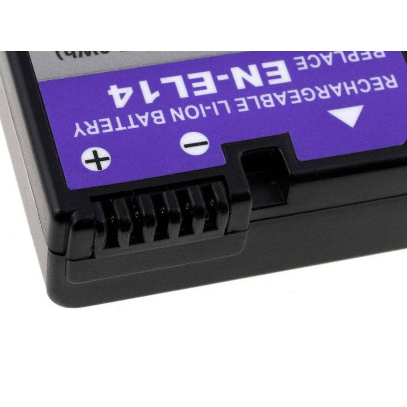 Powery Akku für Nikon EN-EL14, 7,4V, Li-Ion