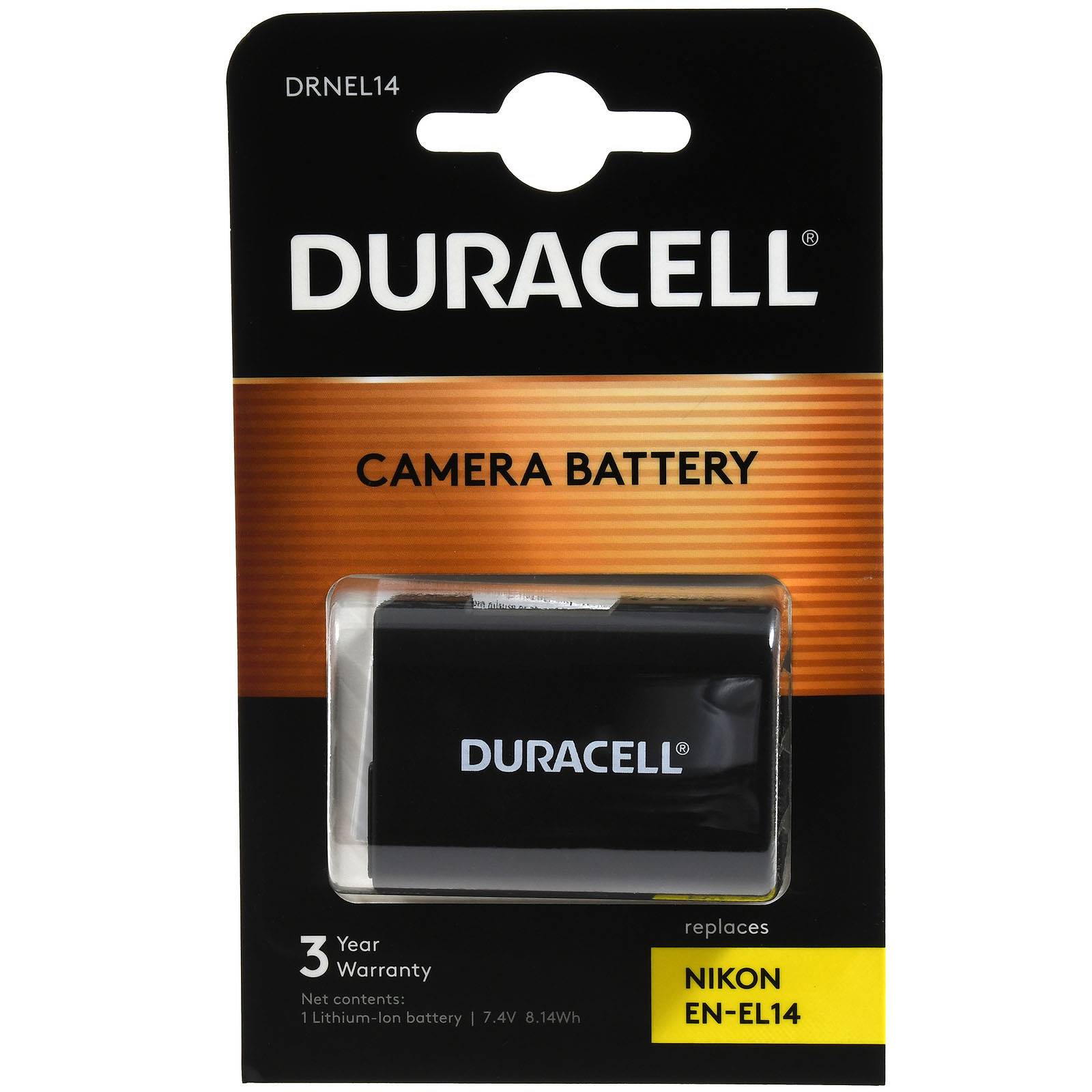 Duracell Akku für Nikon Typ EN-EL14a 1100mAh, 7,4V, Li-Ion