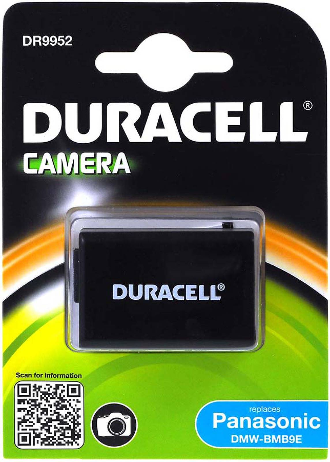 Duracell Akku für Panasonic Typ DMW-BMB9E, 7,4V, Li-Ion