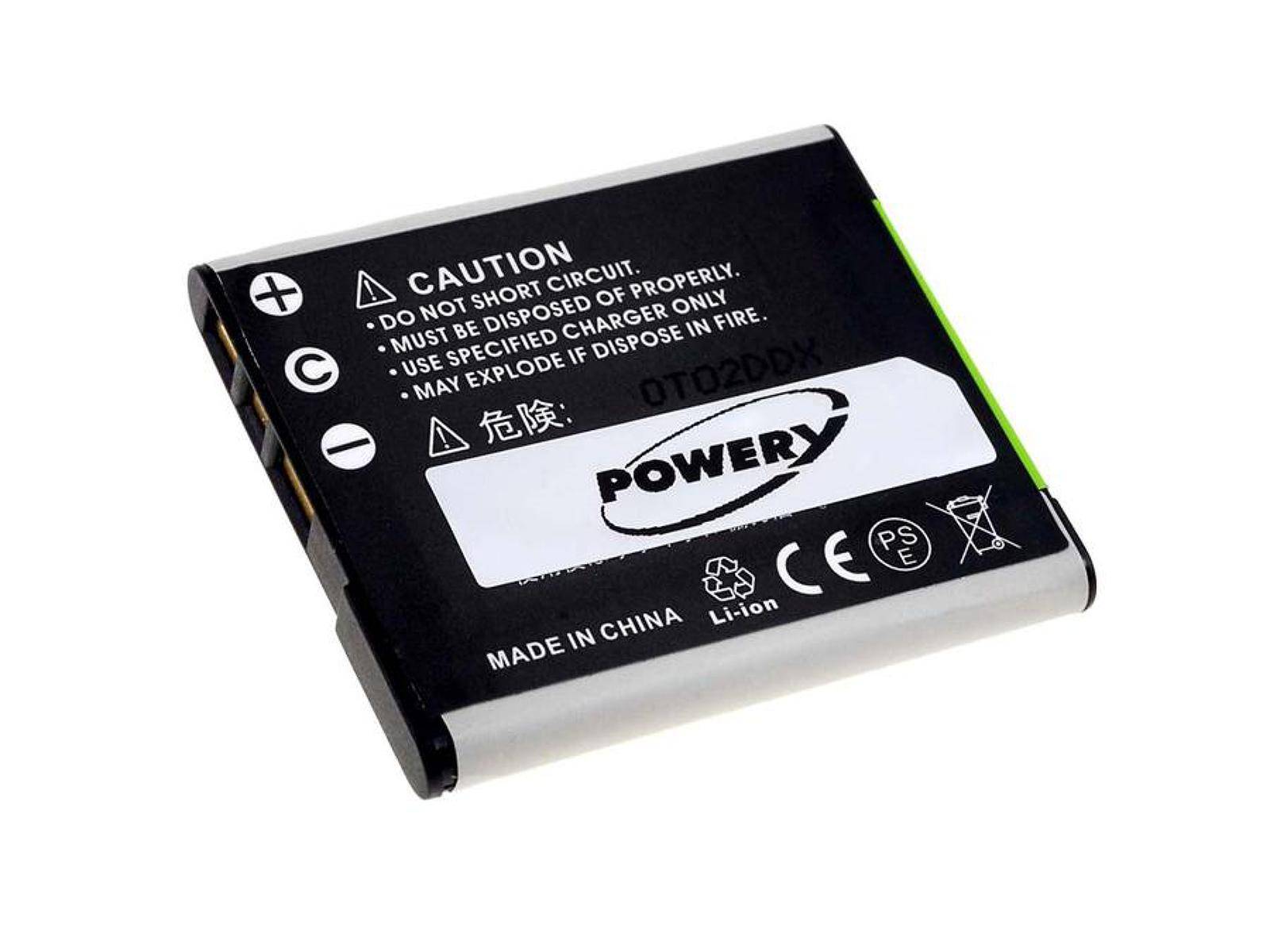 Powery Akku für Digitalkamera Sony Typ NP-BN1, 3,6V, Li-Ion