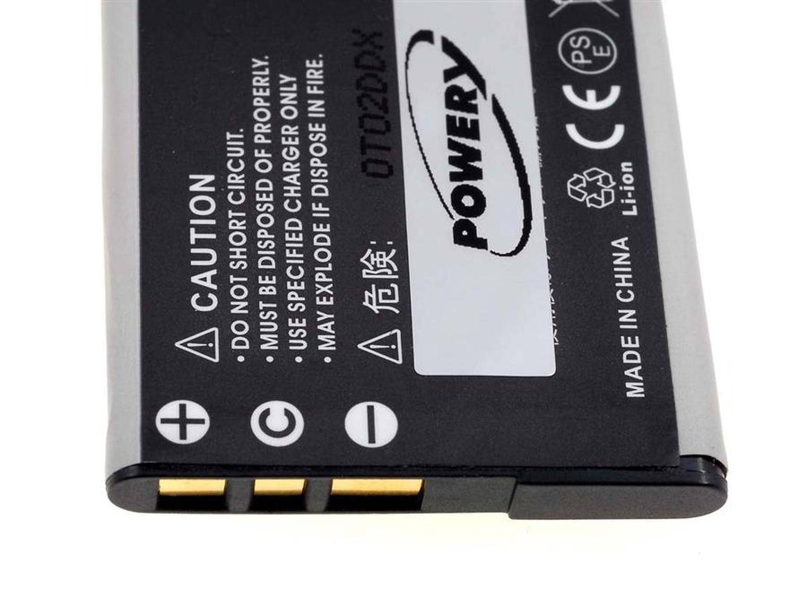 Powery Akku für Digitalkamera Sony Typ NP-BN1, 3,6V, Li-Ion