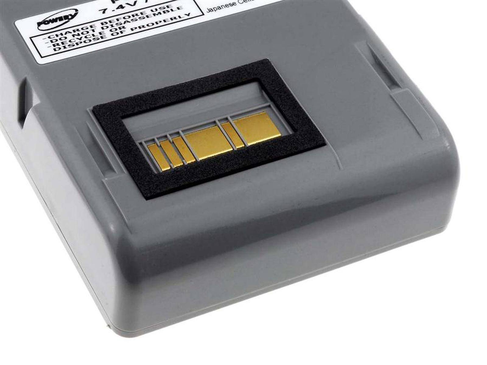 Powery Akku für Barcode-Drucker Zebra Typ AK17463-005, 7,4V, Li-Ion